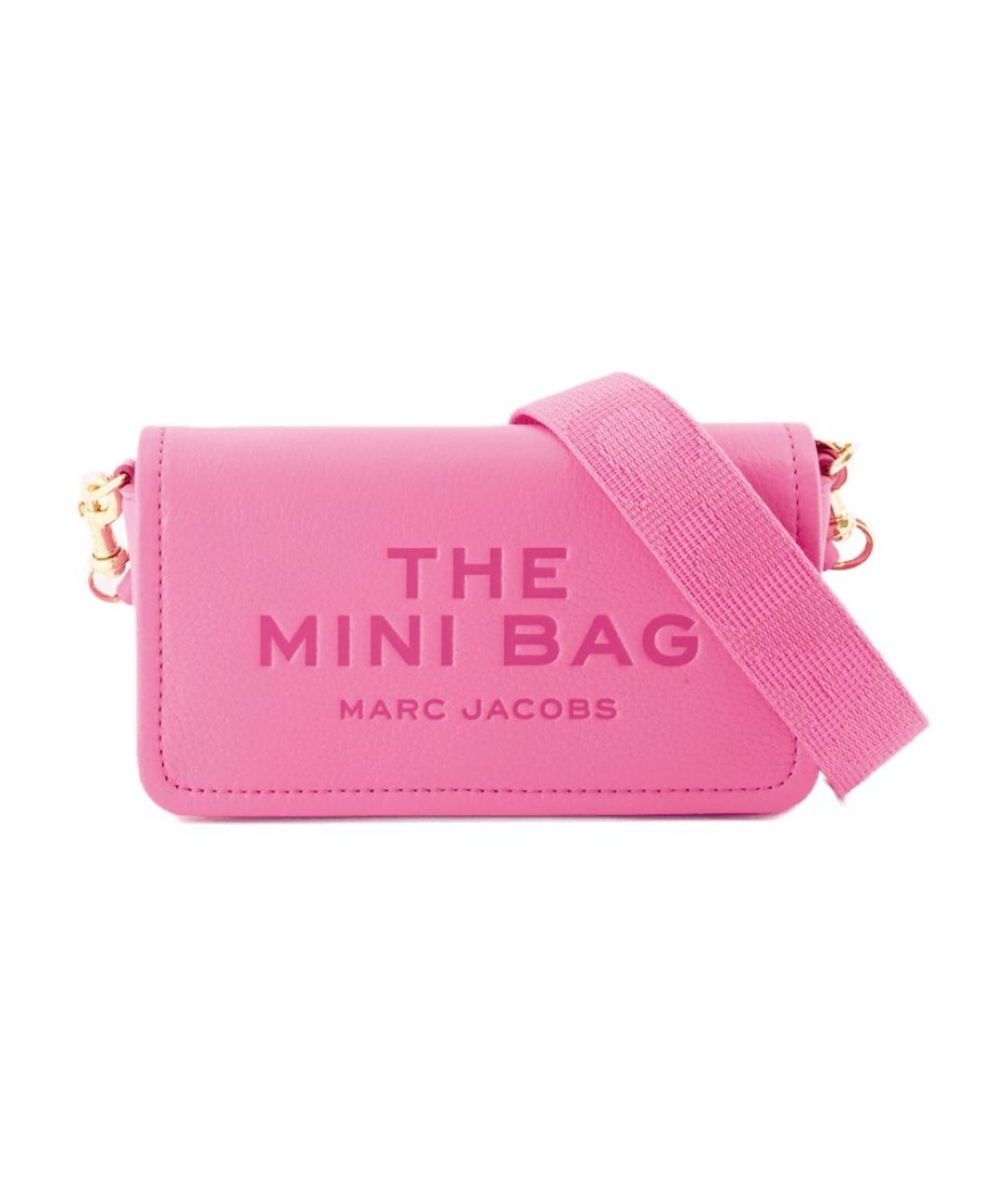 MARC JACOBS Розовая кожаная сумка через плечо, фото 1