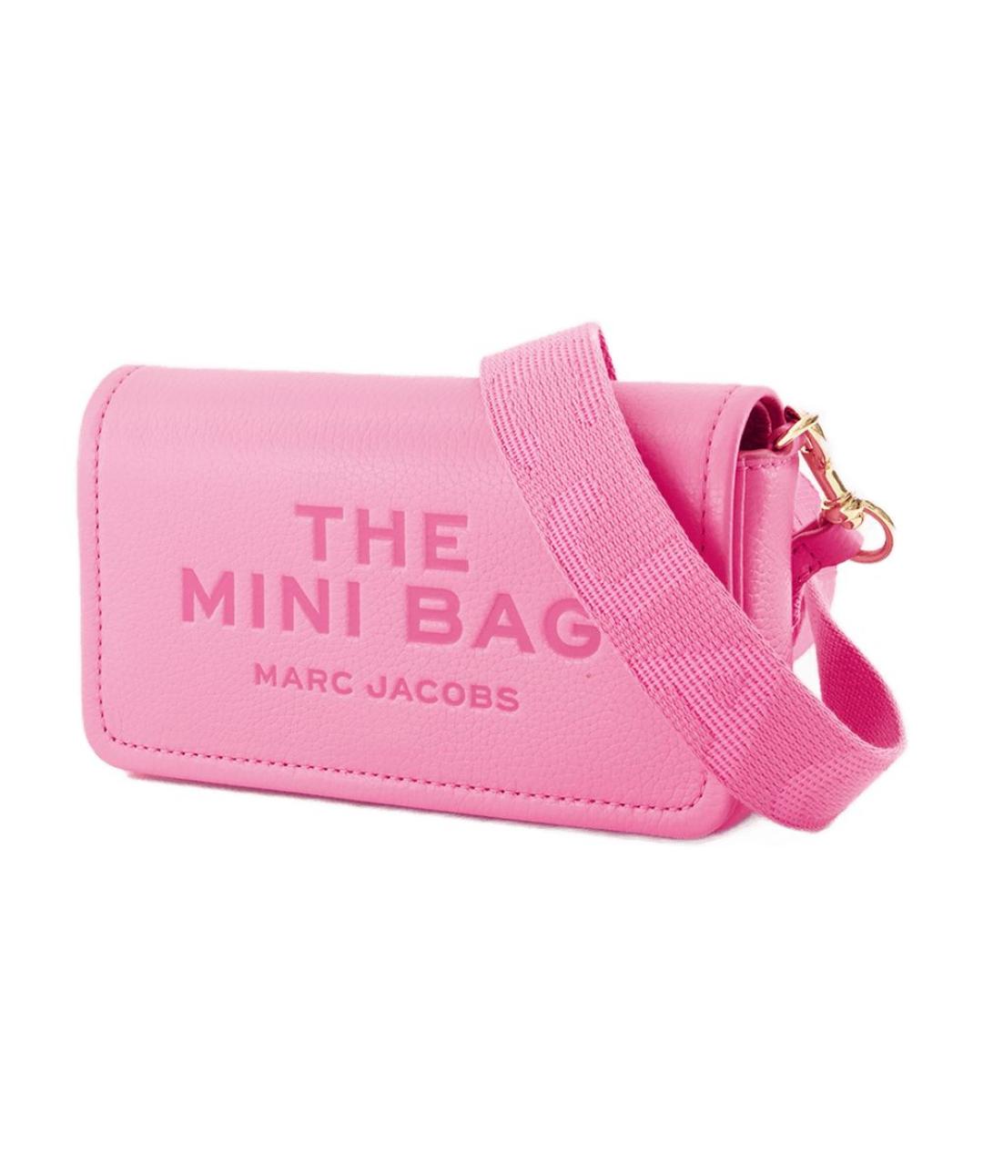 MARC JACOBS Розовая кожаная сумка через плечо, фото 2