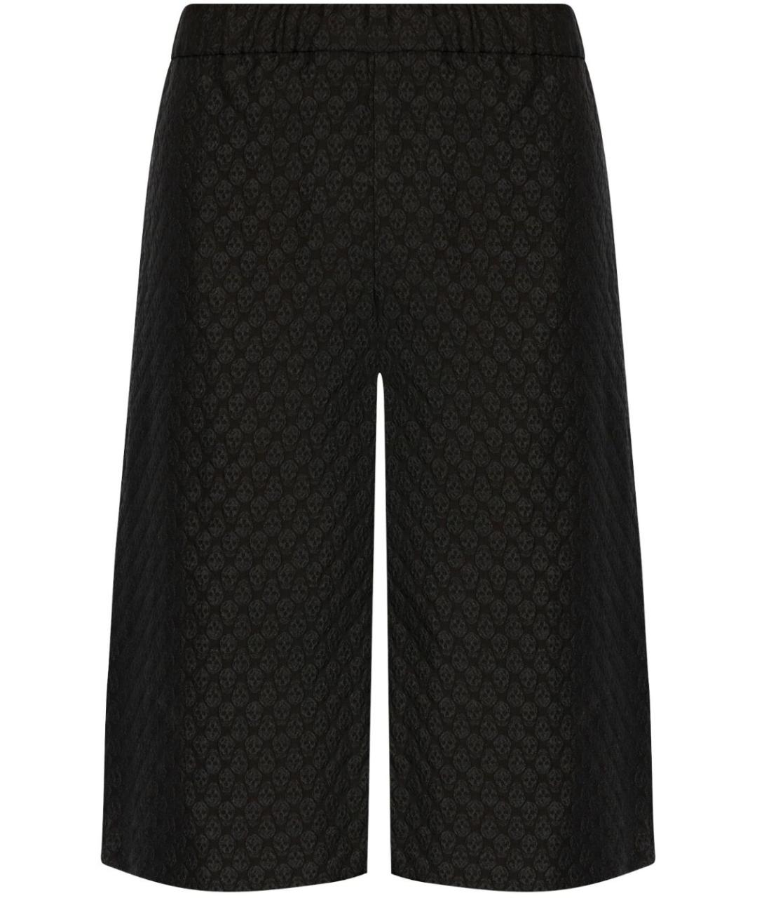 ALEXANDER MCQUEEN Черные вискозные шорты, фото 1