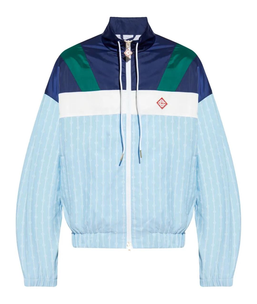 CASABLANCA Синяя полиамидовая куртка, фото 1