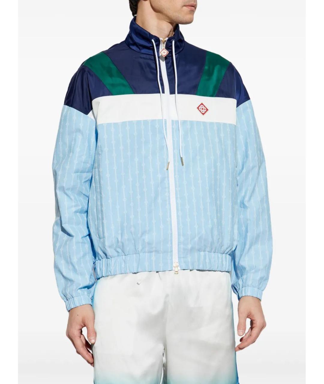 CASABLANCA Синяя полиамидовая куртка, фото 3