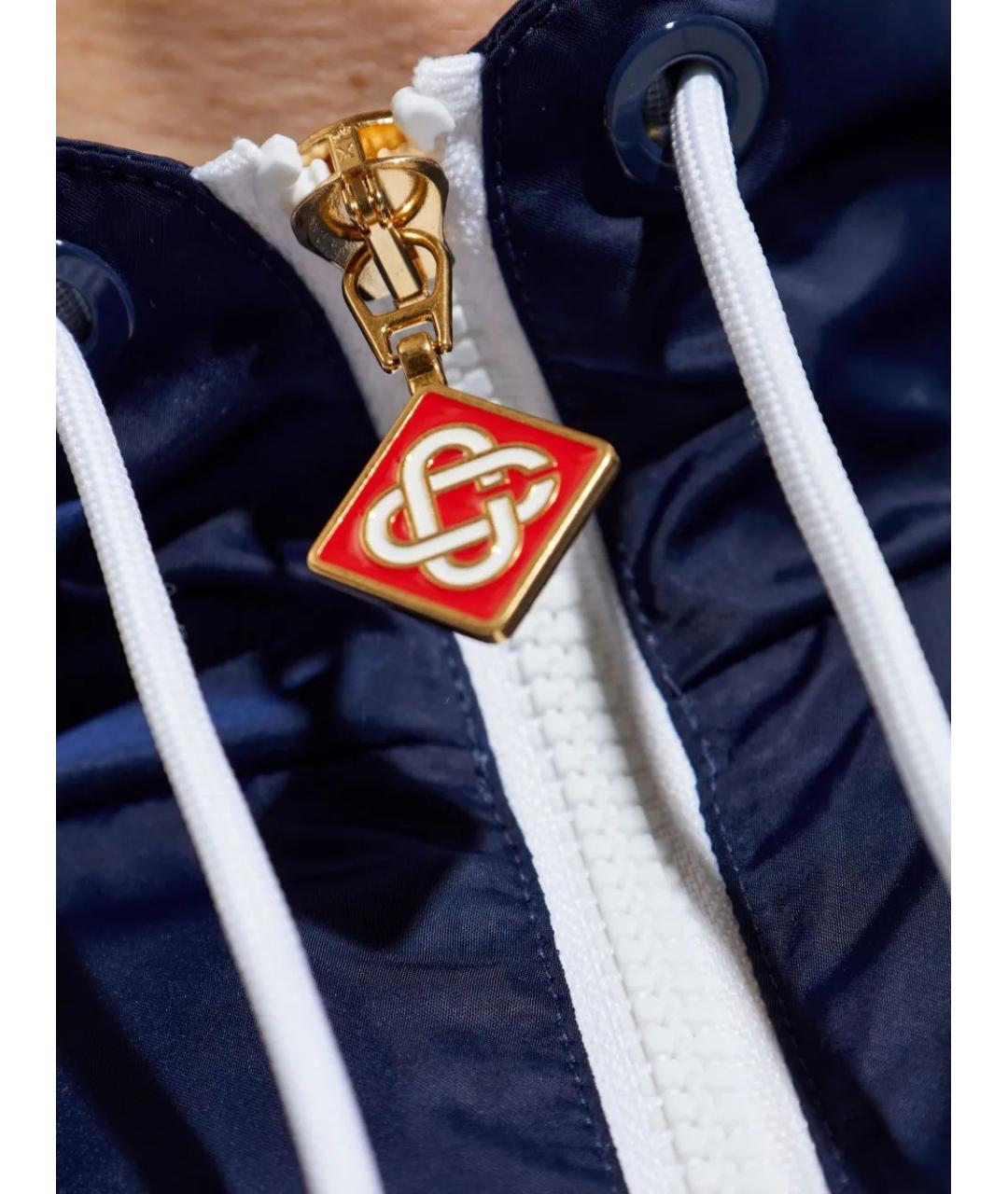 CASABLANCA Синяя полиамидовая куртка, фото 5