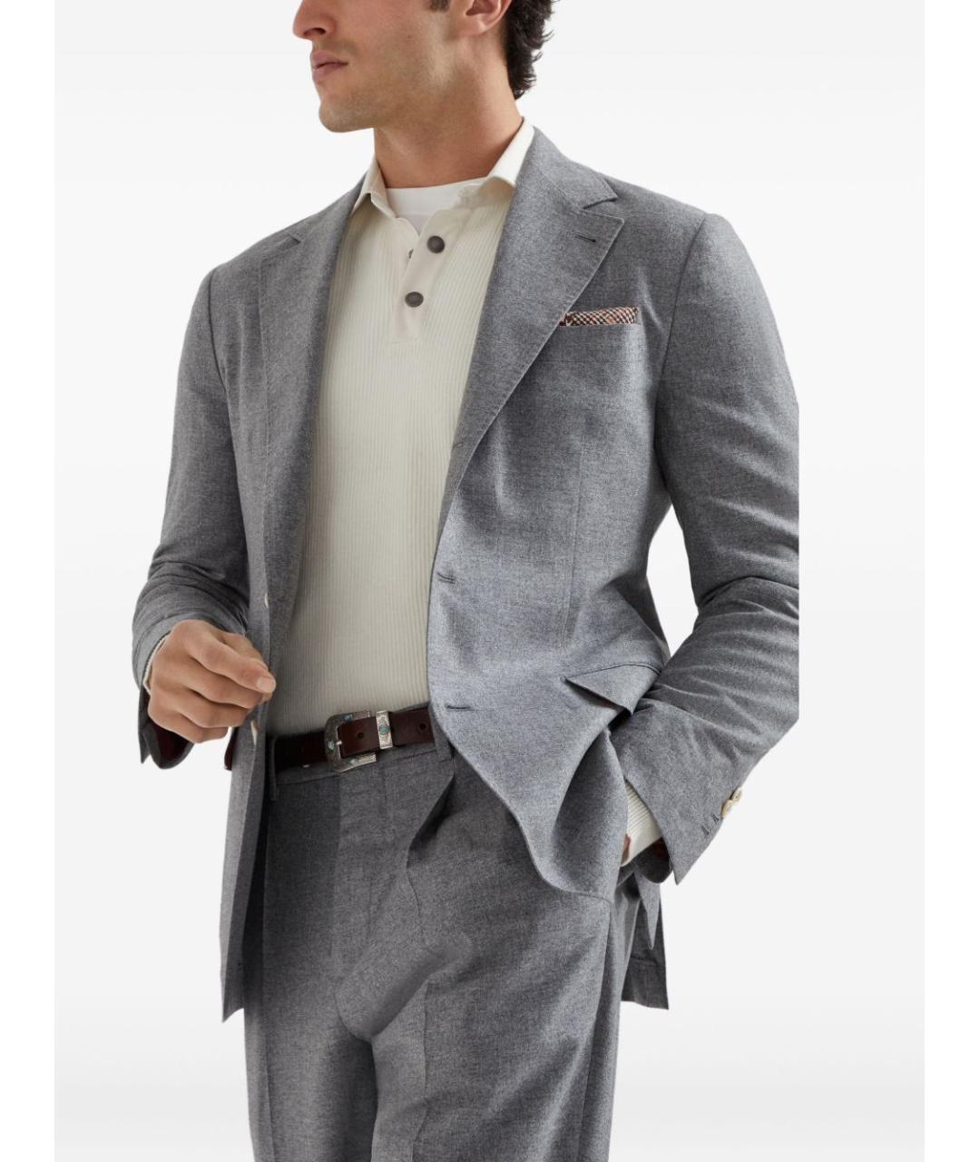 BRUNELLO CUCINELLI Белый кашемировый джемпер / свитер, фото 2