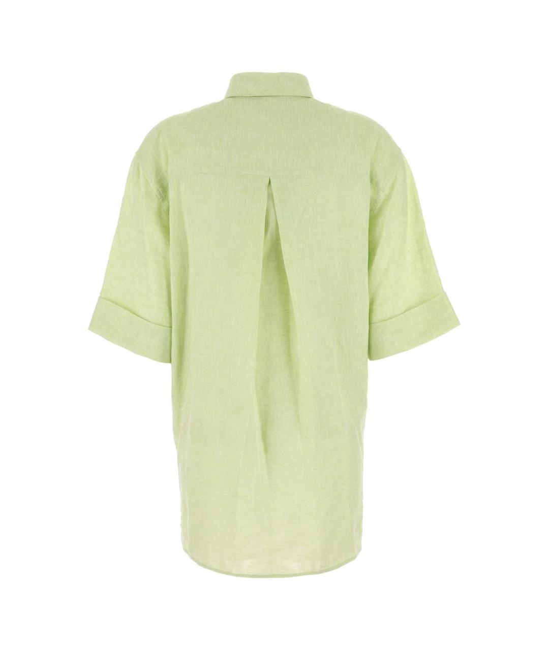 VALENTINO Зеленая льняная рубашка, фото 2