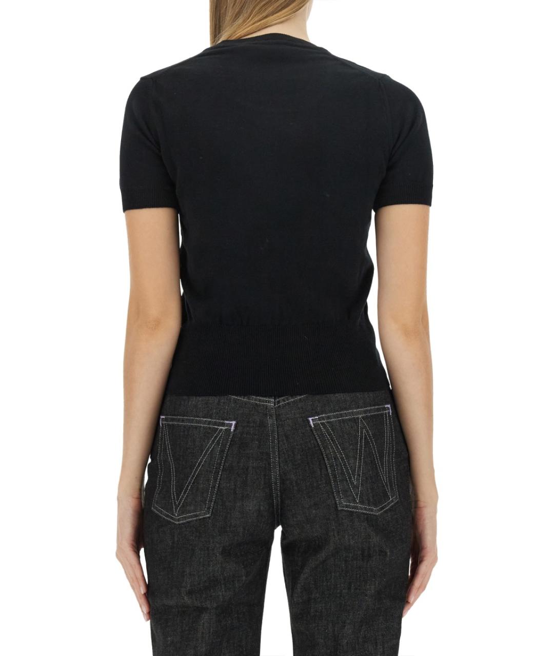 VIVIENNE WESTWOOD Черная хлопковая футболка, фото 4