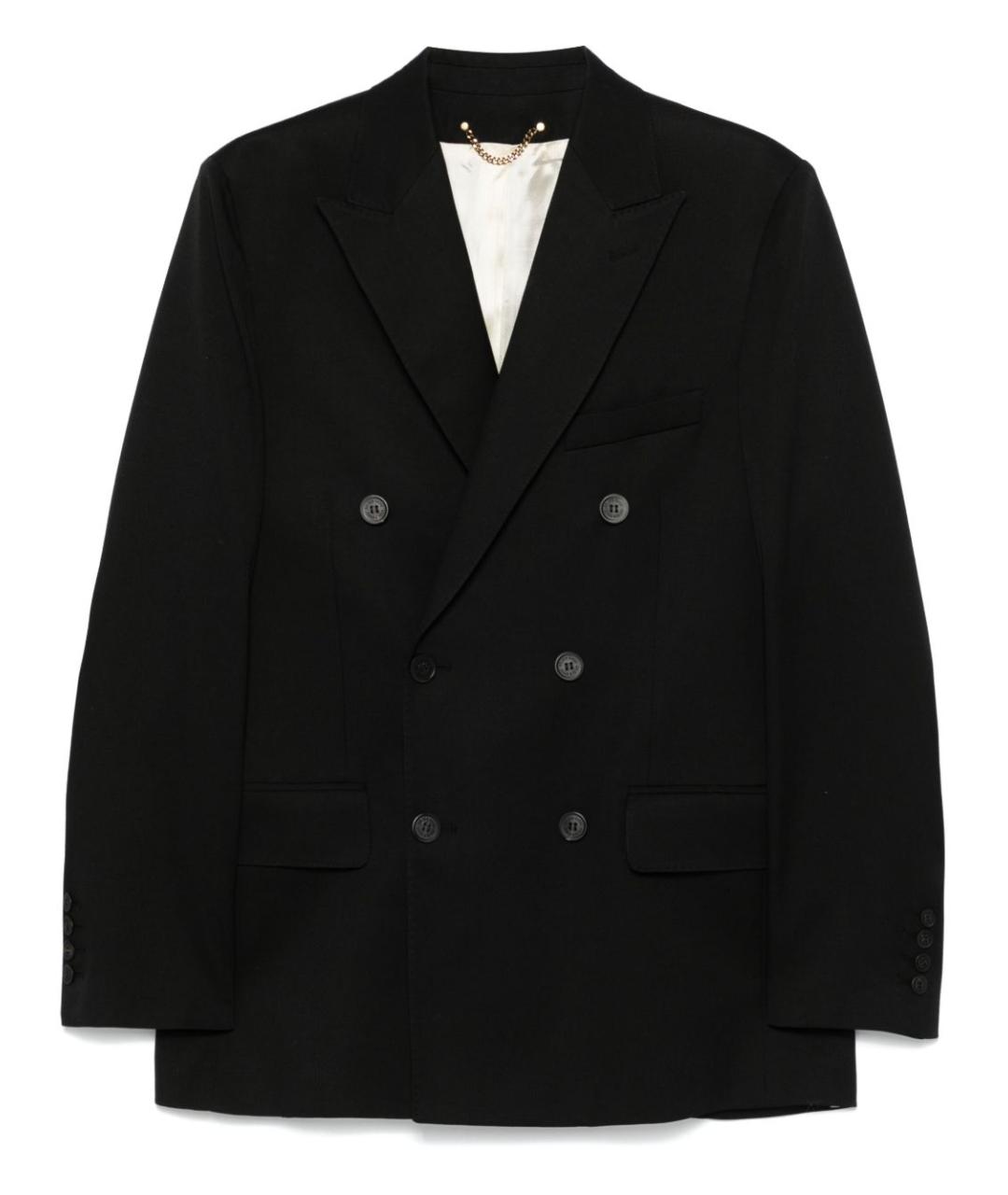 GOLDEN GOOSE DELUXE BRAND Черный шерстяной пиджак, фото 1