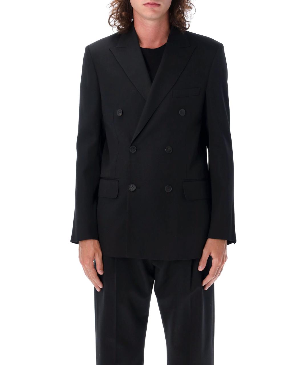 GOLDEN GOOSE DELUXE BRAND Черный шерстяной пиджак, фото 2