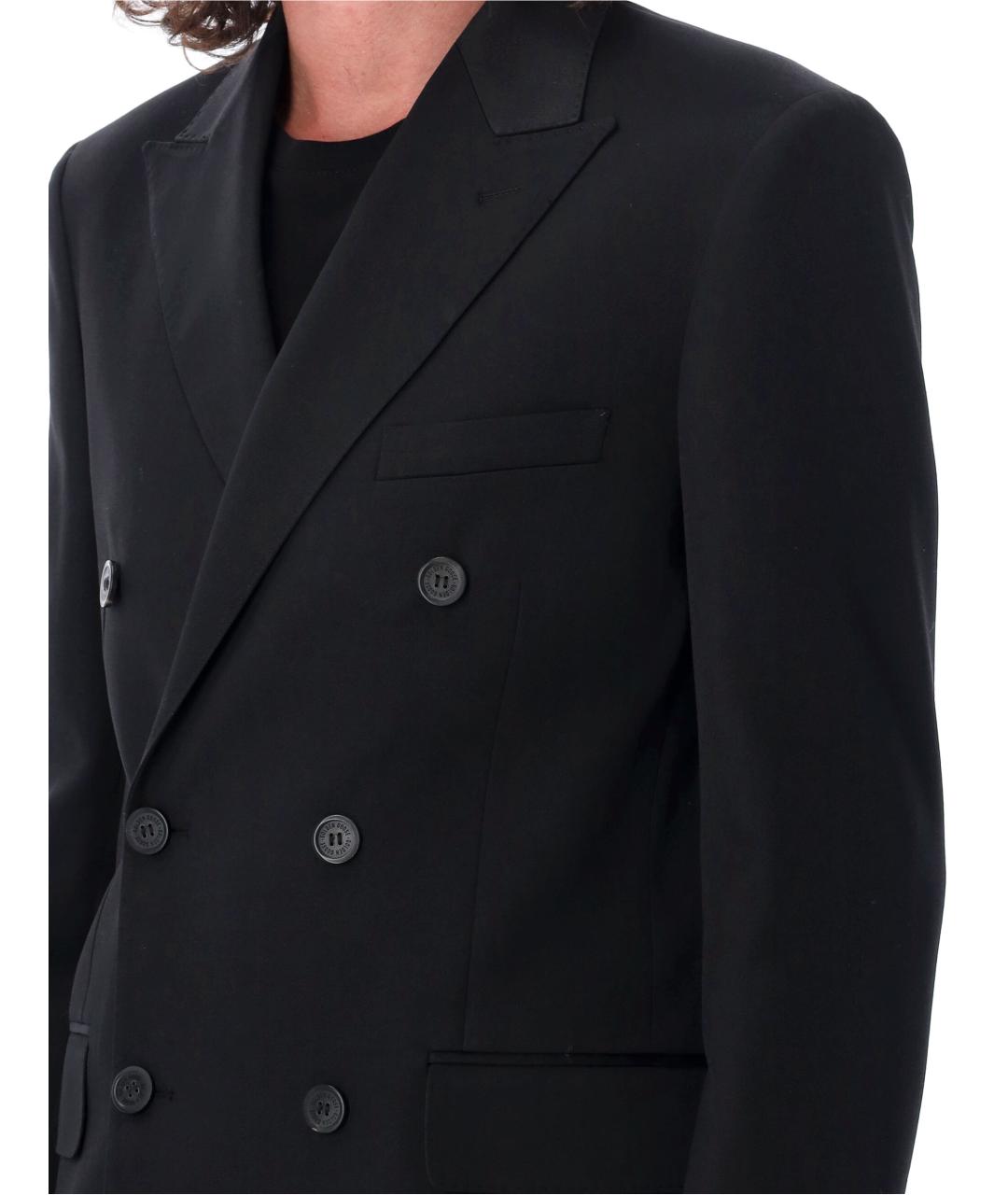 GOLDEN GOOSE DELUXE BRAND Черный шерстяной пиджак, фото 4