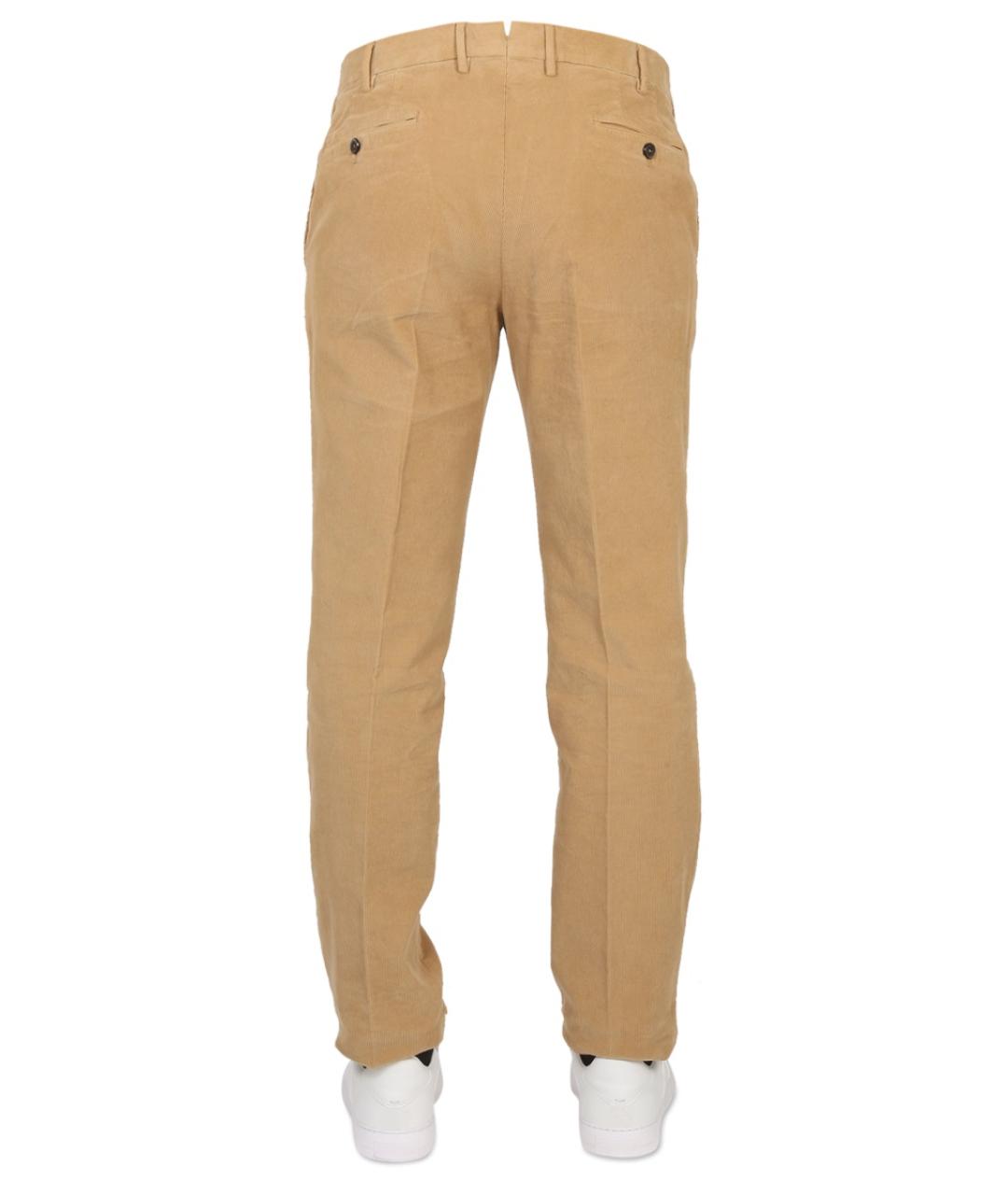 PT TORINO Коричневые хлопковые повседневные брюки, фото 4