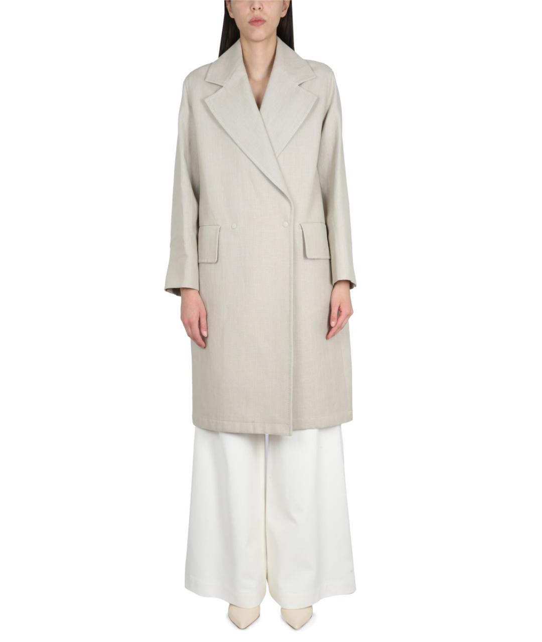 MAX MARA Бежевое шерстяное пальто, фото 2