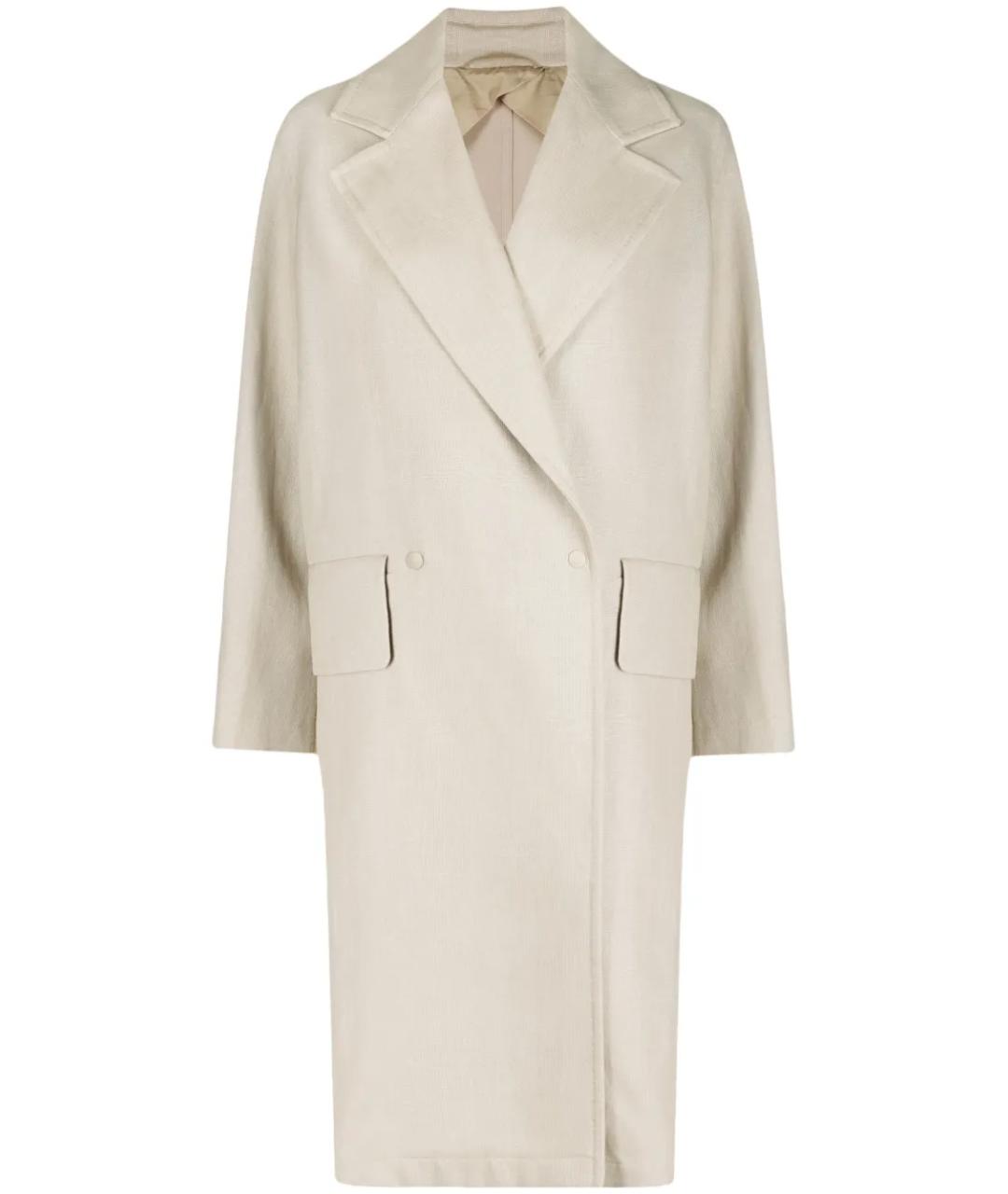 MAX MARA Бежевое шерстяное пальто, фото 1