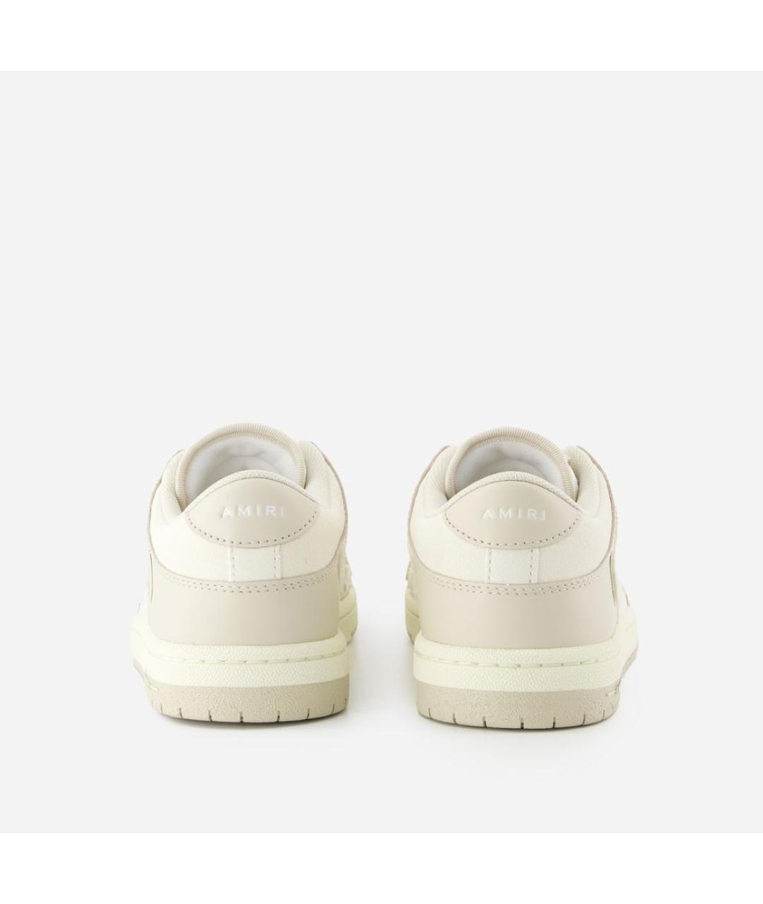 AMIRI Бежевые кожаные кроссовки, фото 3