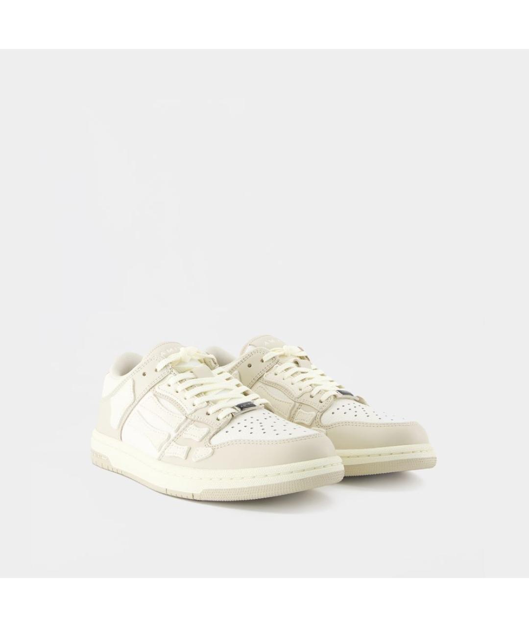 AMIRI Бежевые кожаные кроссовки, фото 2