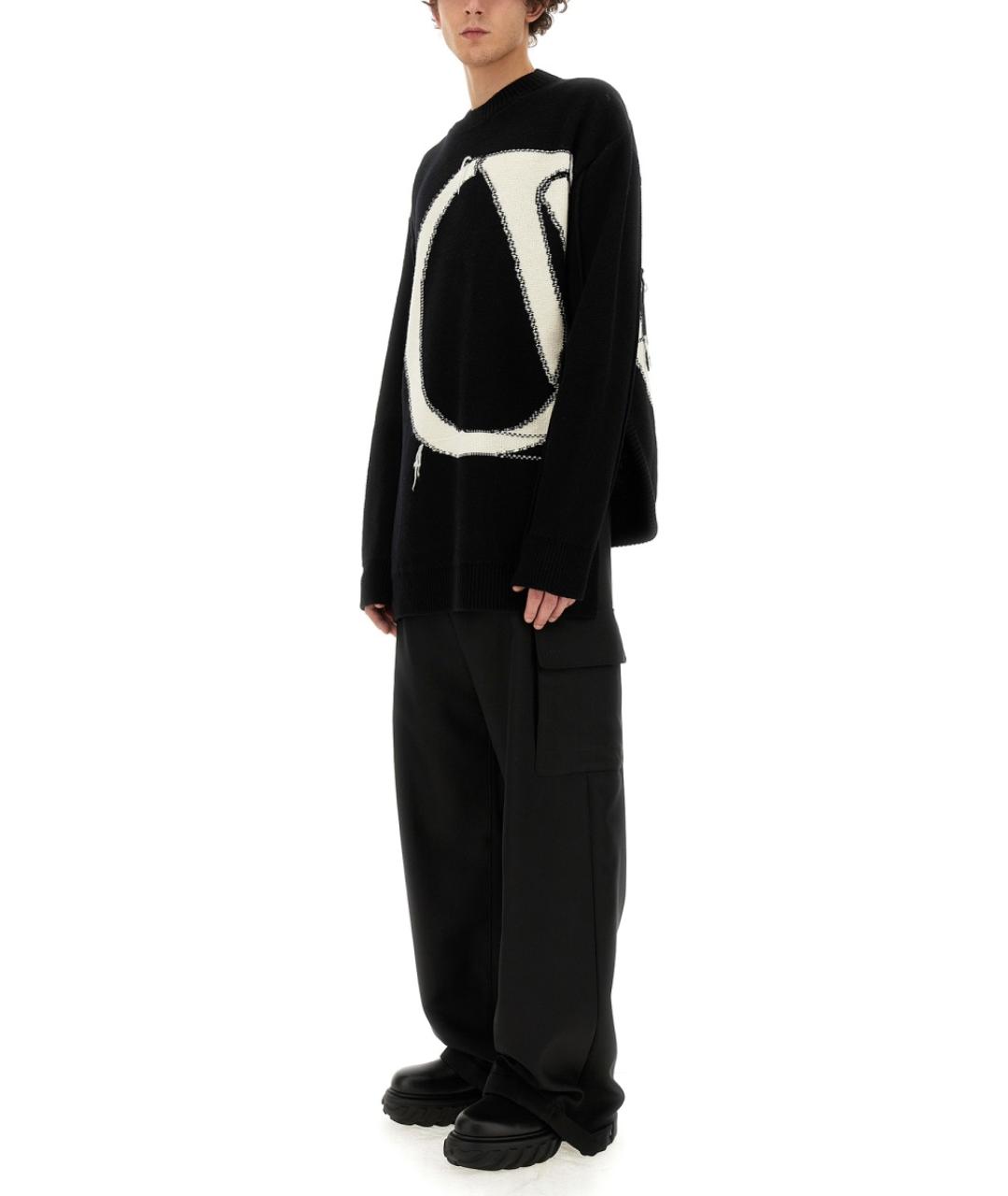 OFF-WHITE Черные полиэстеровые повседневные брюки, фото 3