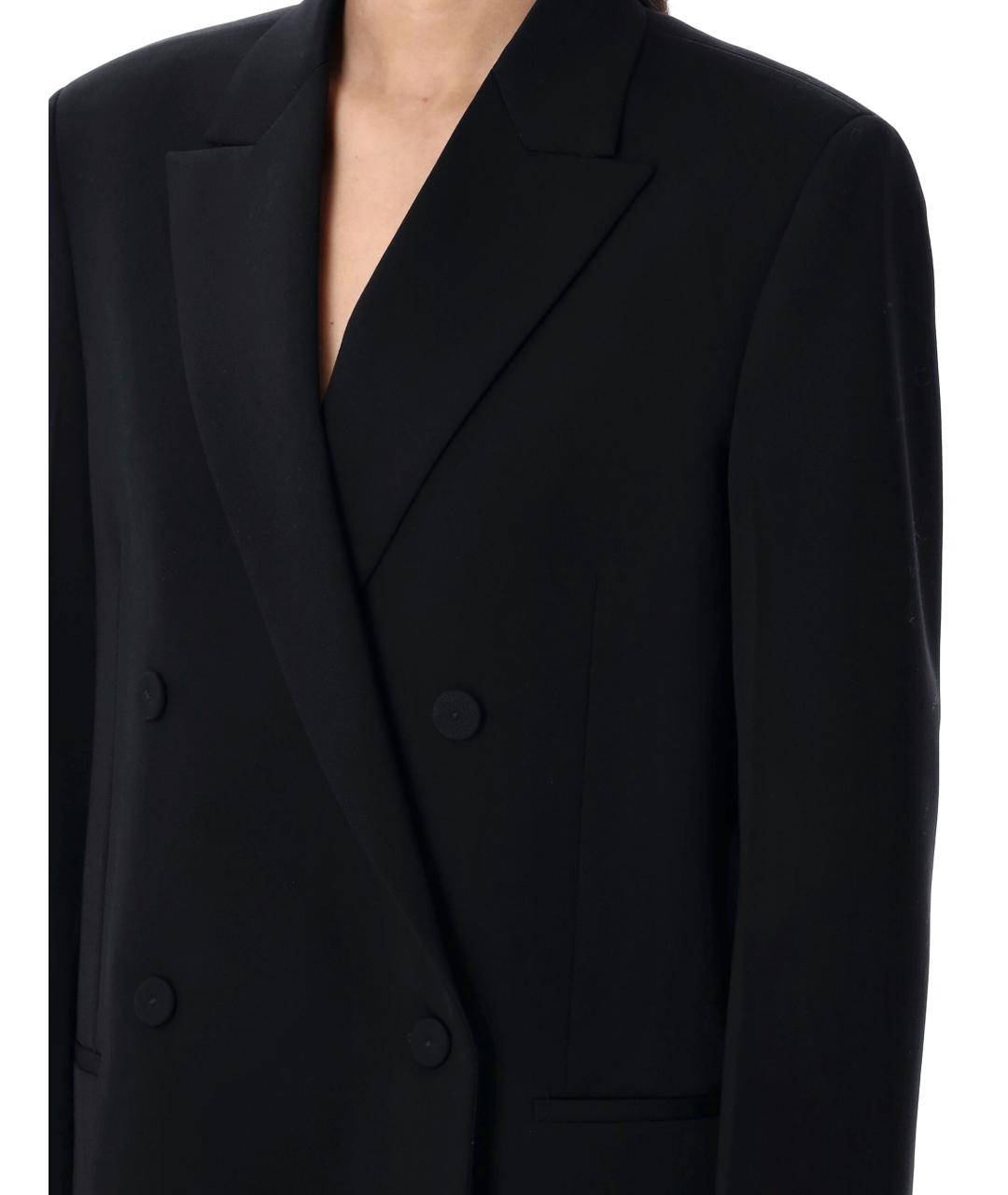 JIL SANDER Черный шерстяной жакет/пиджак, фото 3