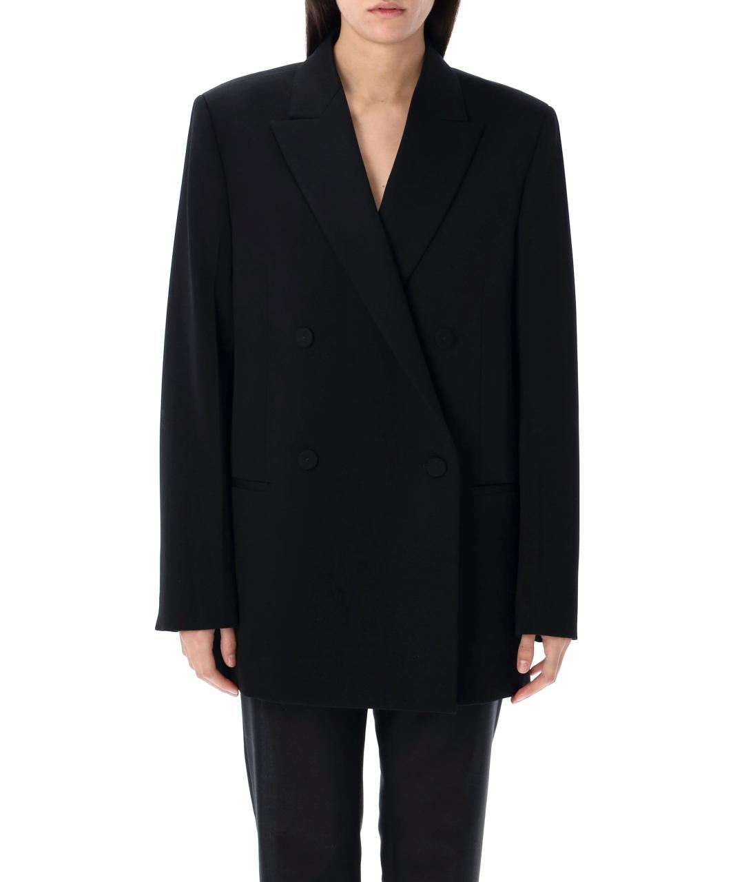 JIL SANDER Черный шерстяной жакет/пиджак, фото 4