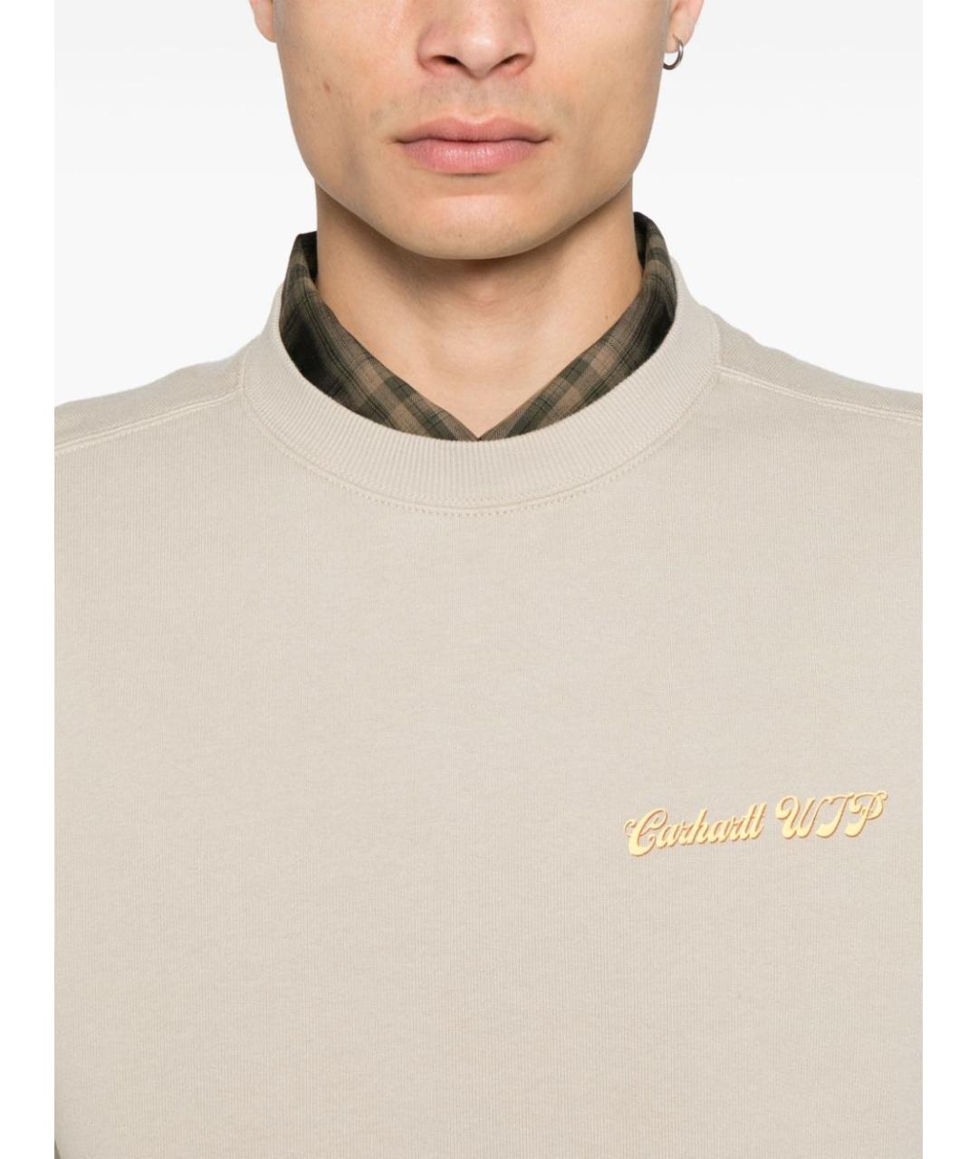 CARHARTT WIP Бежевый хлопковый джемпер / свитер, фото 5