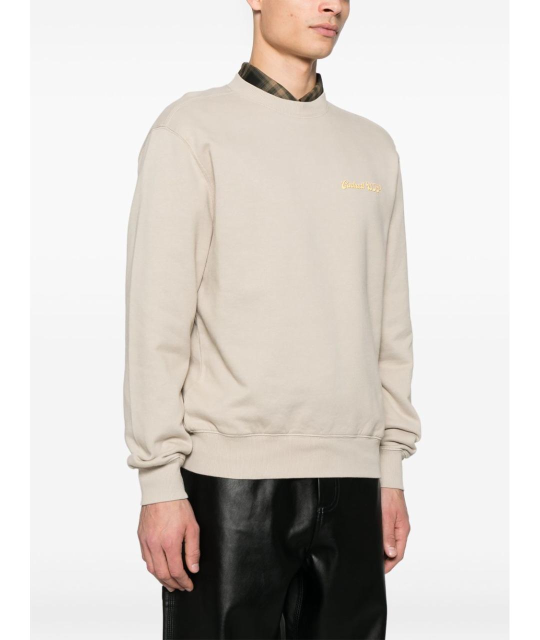 CARHARTT WIP Бежевый хлопковый джемпер / свитер, фото 3