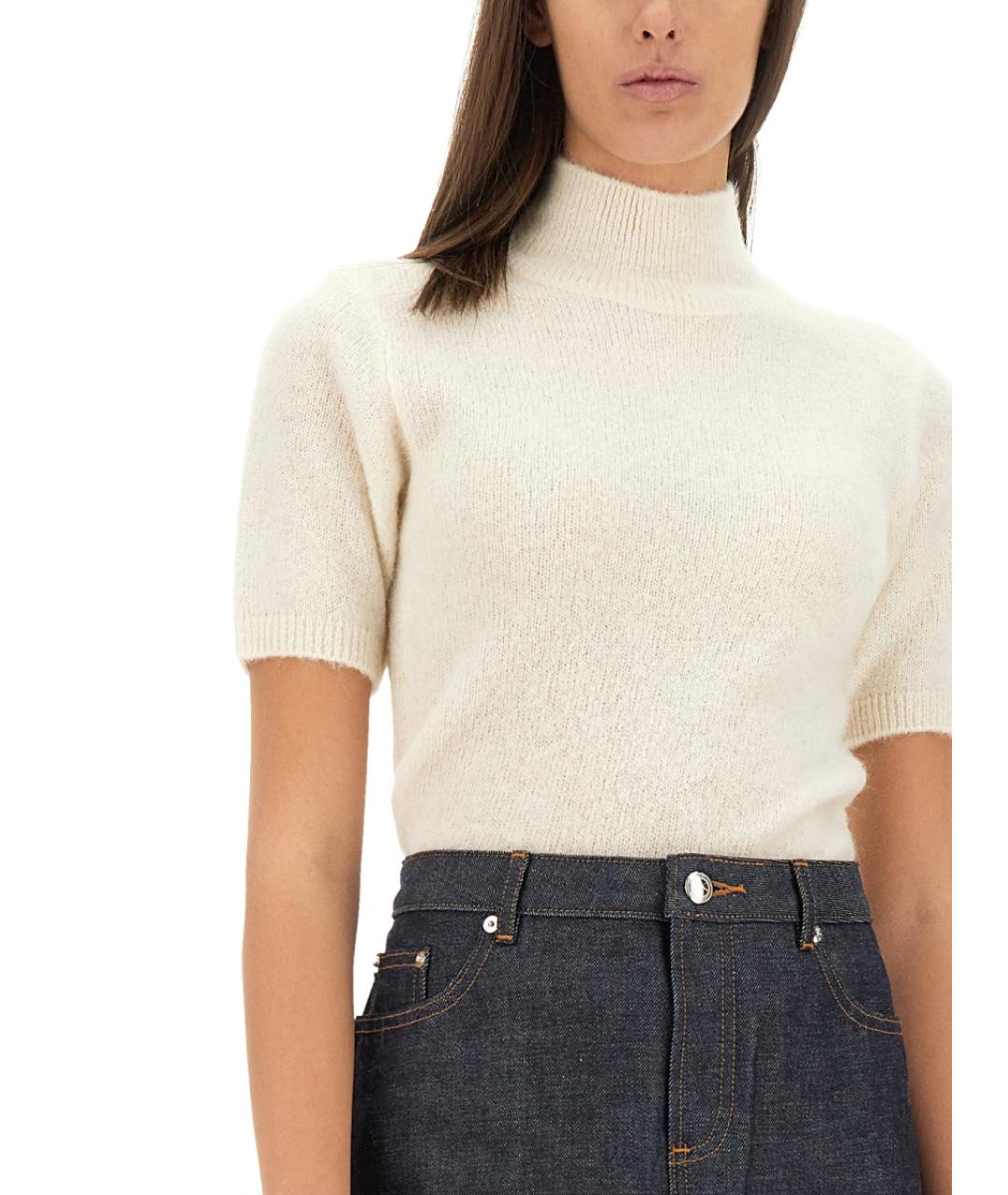 A.P.C. Белый шерстяной джемпер / свитер, фото 5