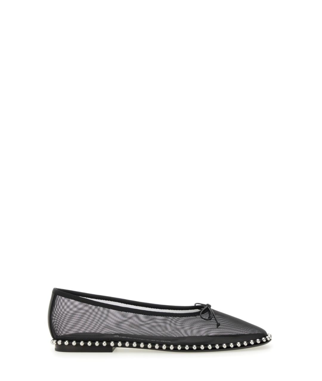 ALEXANDER WANG Черные синтетические балетки, фото 1