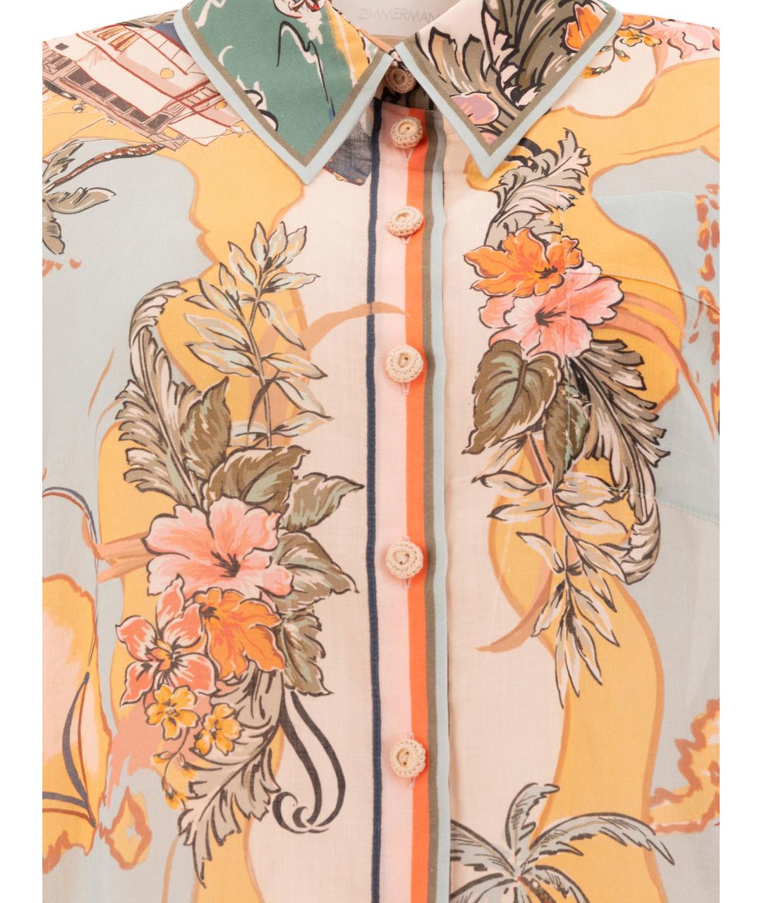 ZIMMERMANN Голубая рубашка, фото 3