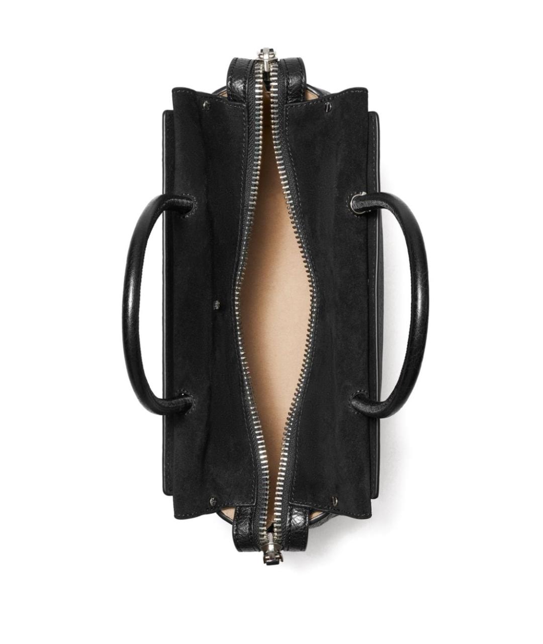 TORY BURCH Черная кожаная сумка тоут, фото 5