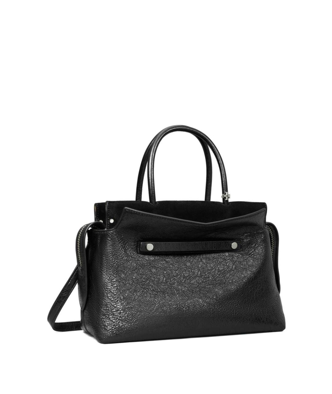 TORY BURCH Черная кожаная сумка тоут, фото 4