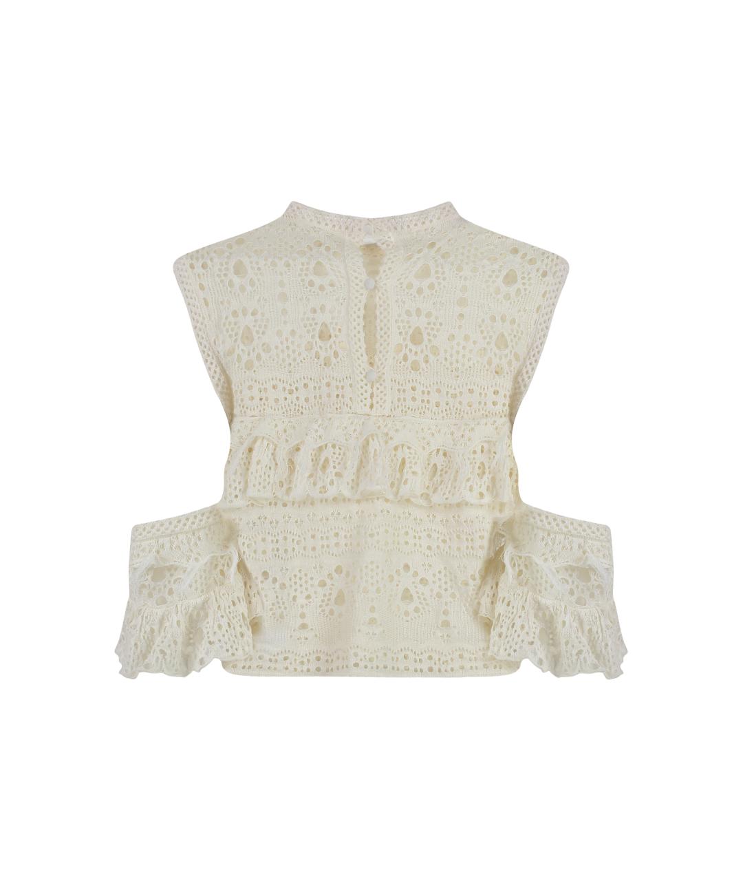 CHLOE Белая кашемировая жилетка, фото 2