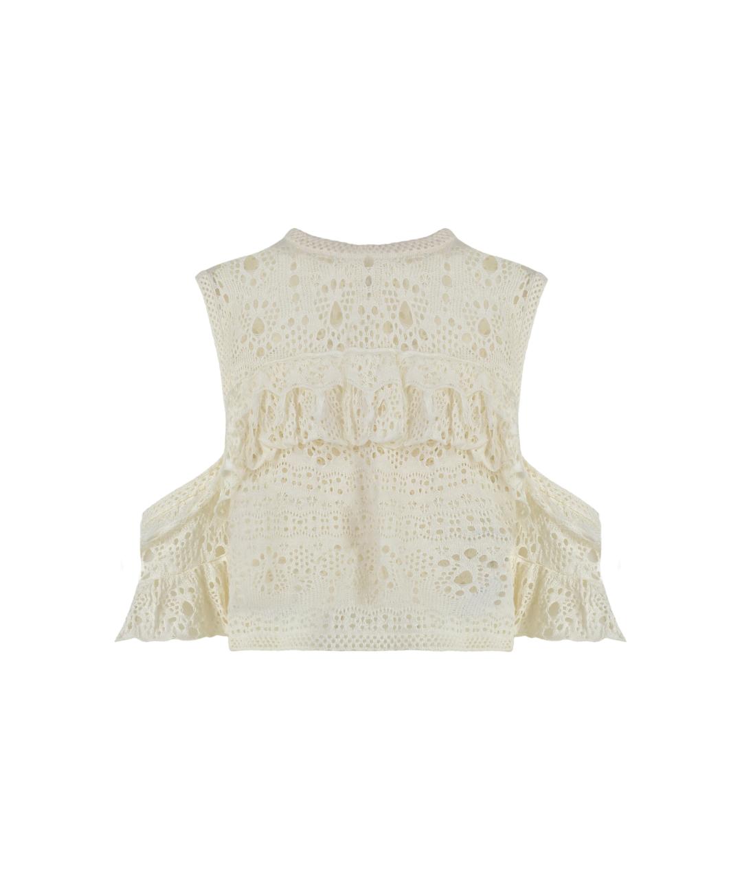 CHLOE Белая кашемировая жилетка, фото 1