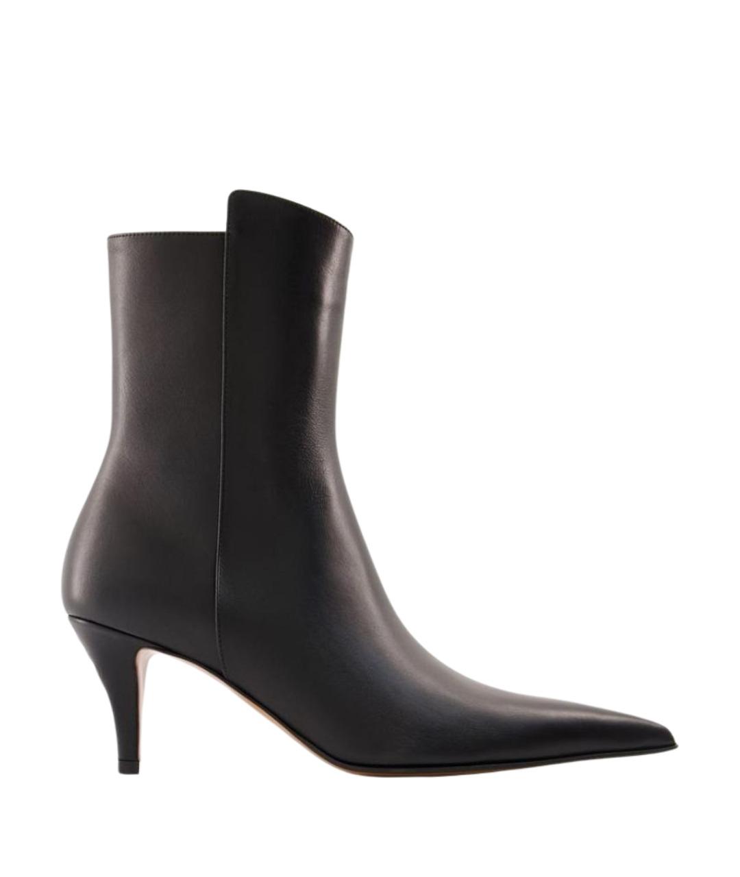 ALEXANDER MCQUEEN Черные кожаные сапоги, фото 1