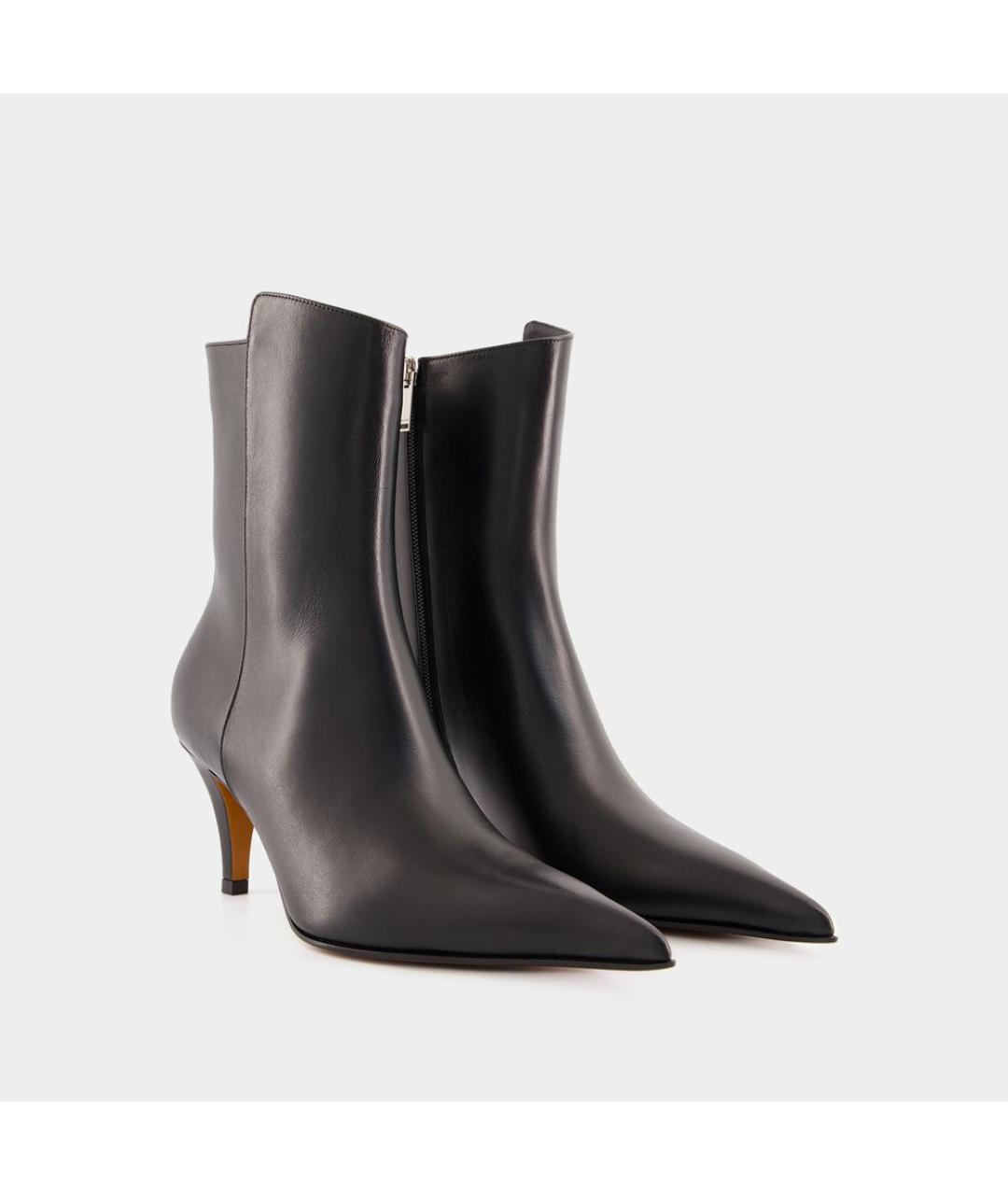 ALEXANDER MCQUEEN Черные кожаные сапоги, фото 2