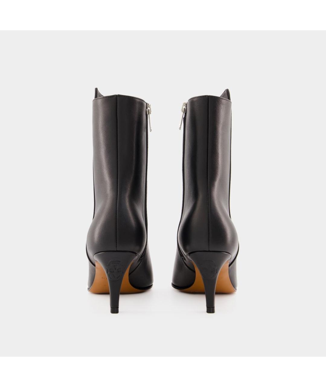 ALEXANDER MCQUEEN Черные кожаные сапоги, фото 3