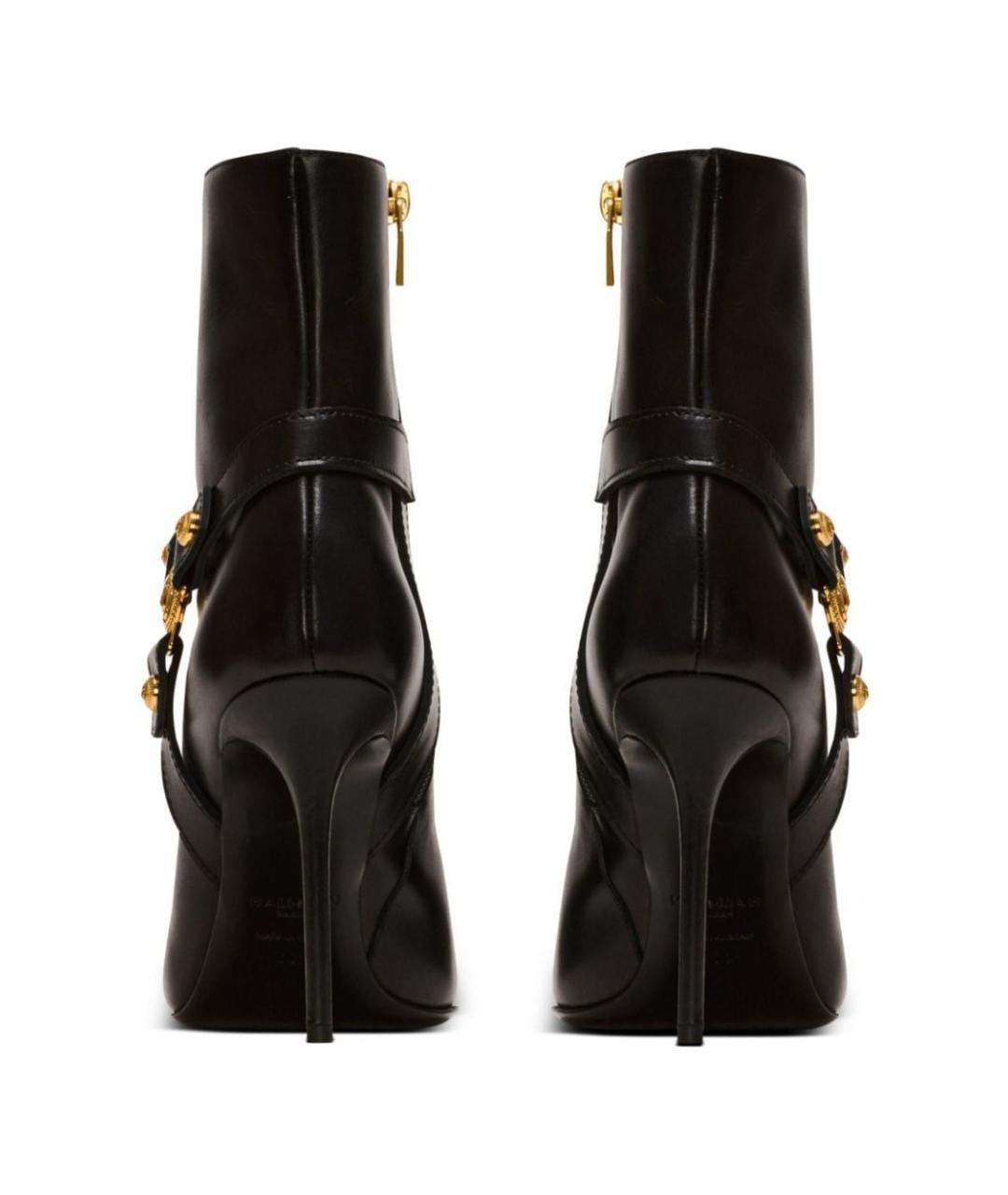 BALMAIN Черные кожаные сапоги, фото 3