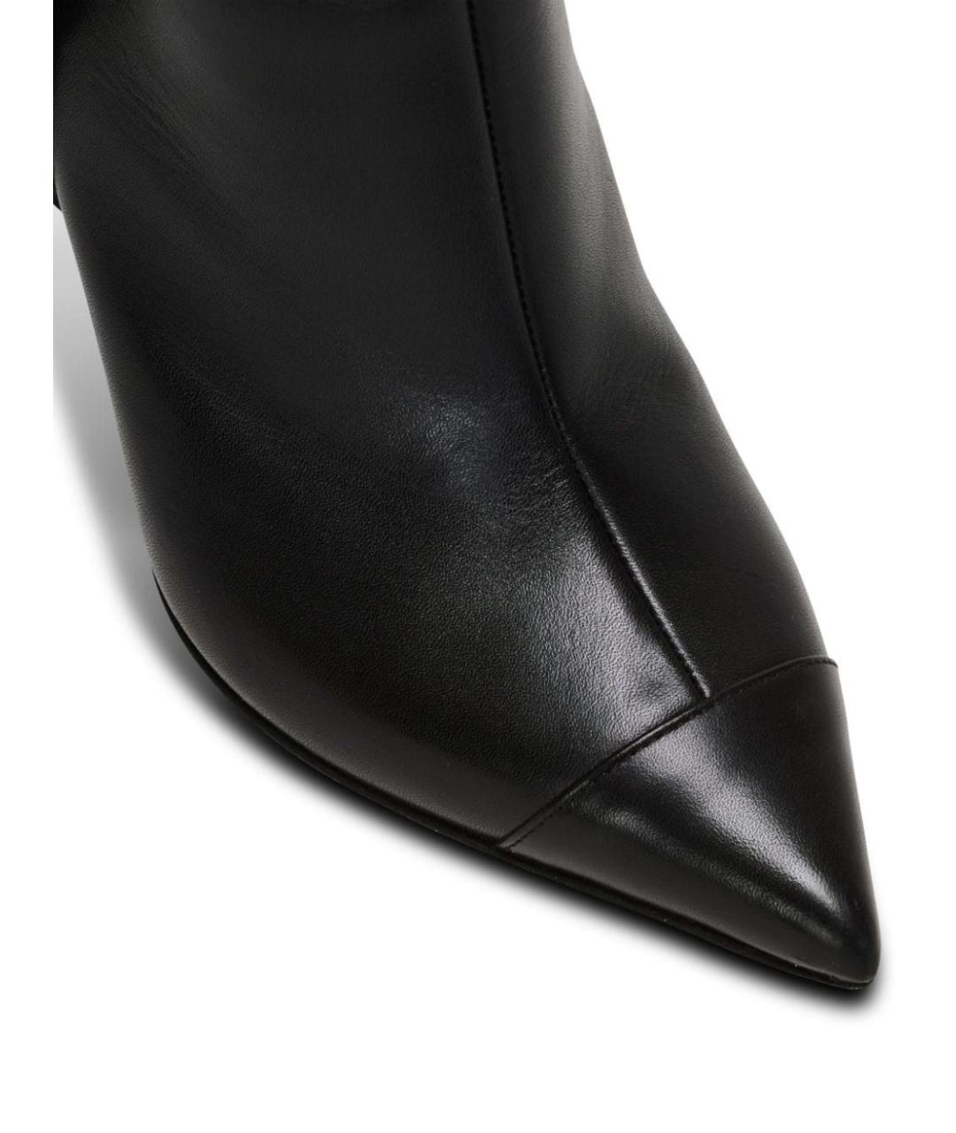 BALMAIN Черные кожаные сапоги, фото 5