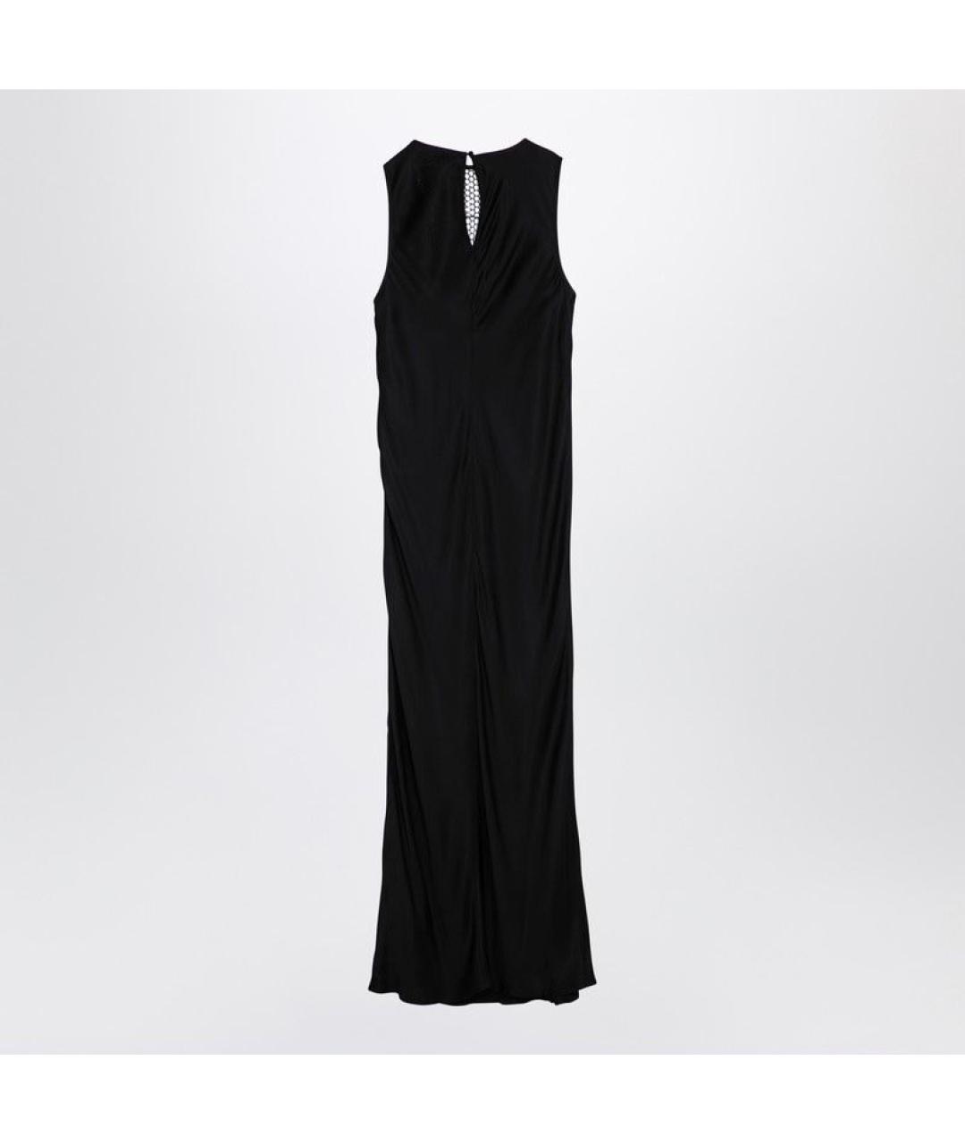 ROTATE Черное полиэстеровое вечернее платье, фото 2
