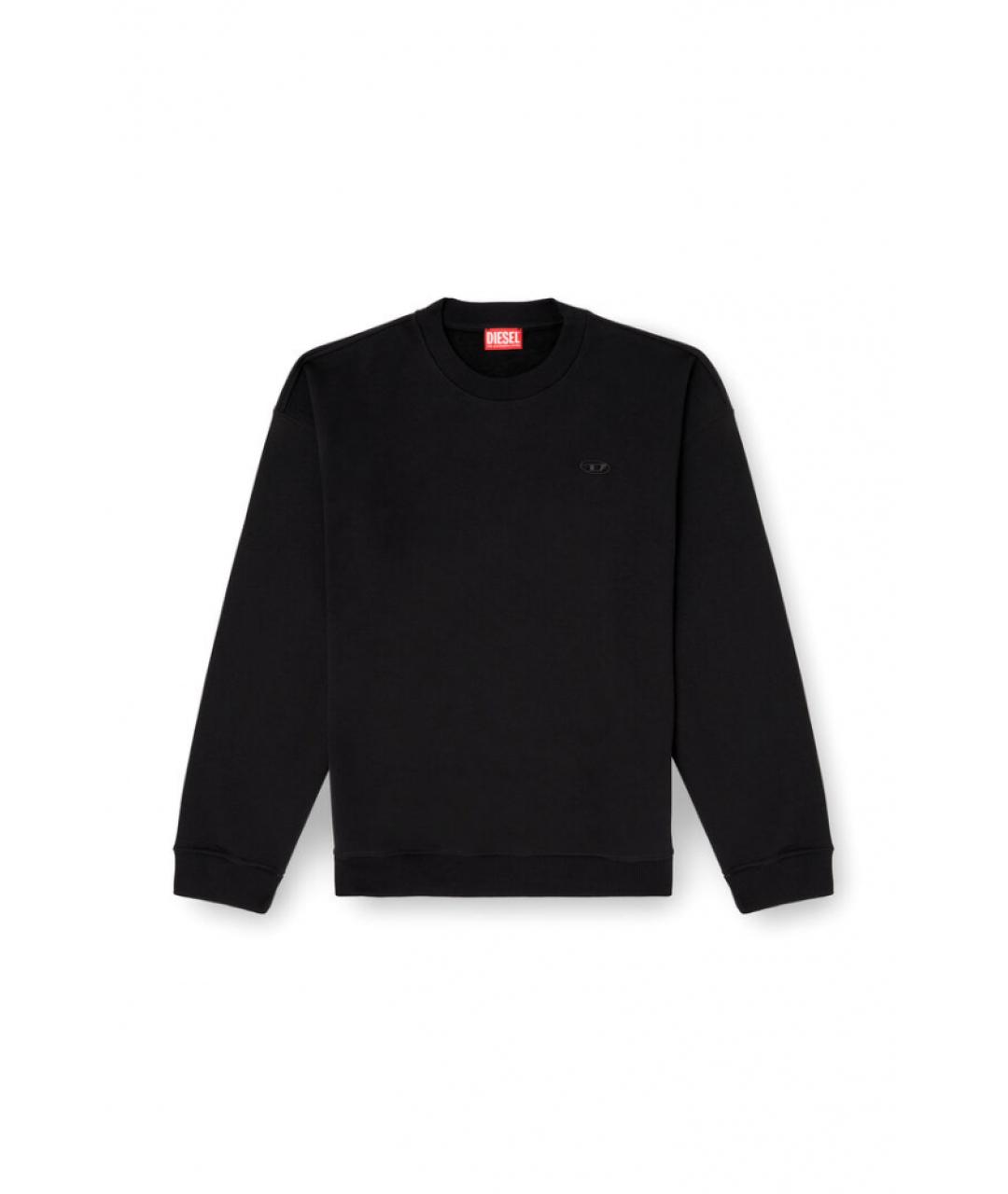 DIESEL Черный хлопковый джемпер / свитер, фото 1