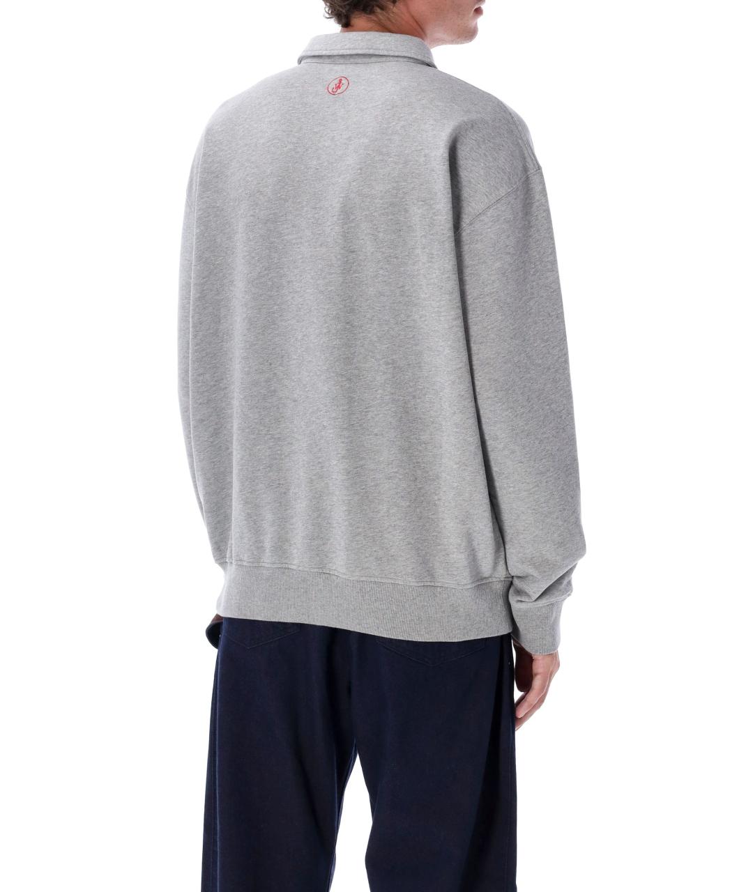 J.W.ANDERSON Серый хлопковый джемпер / свитер, фото 3