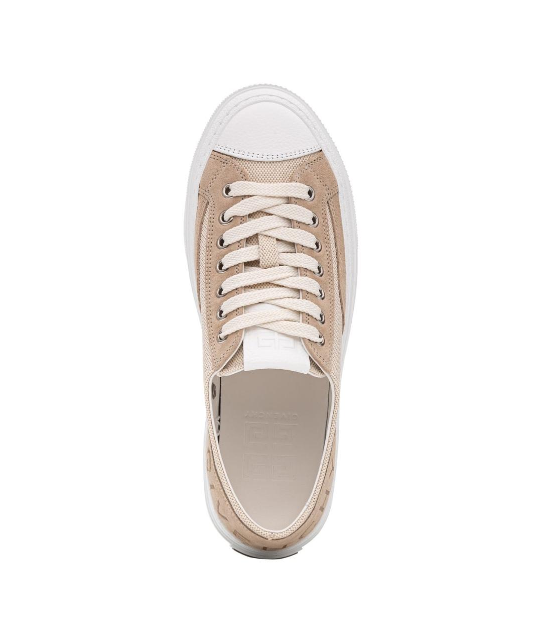 GIVENCHY Бежевые текстильные ботинки, фото 4