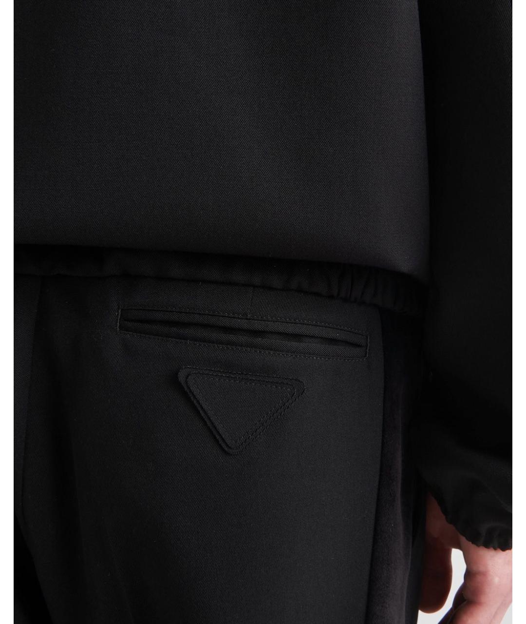 PRADA Черные повседневные брюки, фото 4