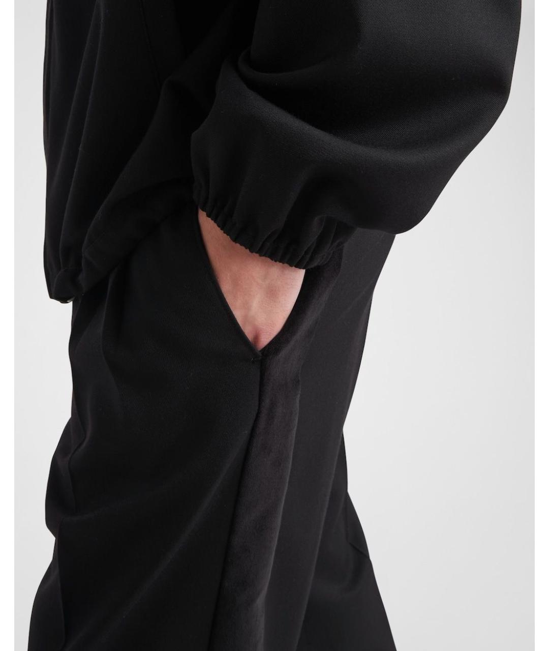 PRADA Черные повседневные брюки, фото 3