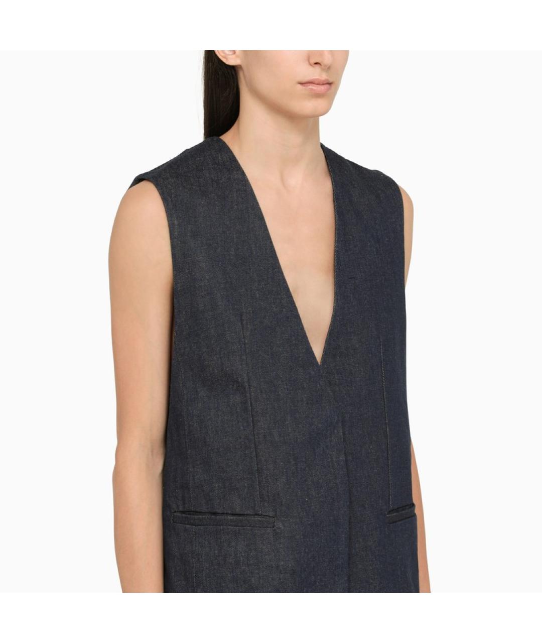 AMIRI Синий хлопковый жилет, фото 4