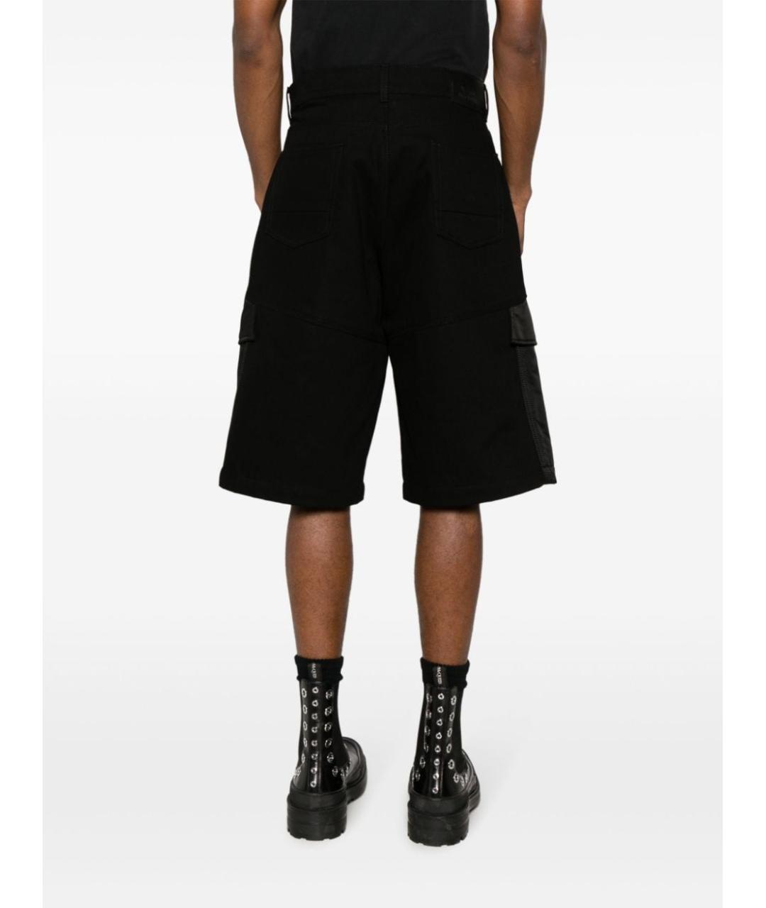 ALEXANDER MCQUEEN Черные хлопковые шорты, фото 4