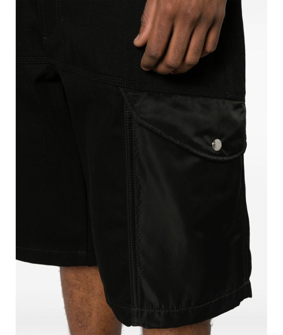 ALEXANDER MCQUEEN Черные хлопковые шорты, фото 5