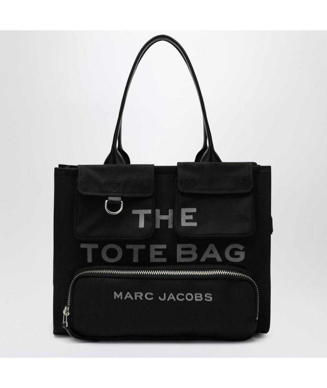 MARC JACOBS Черная хлопковая сумка тоут, фото 3