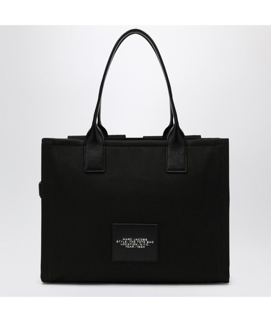 MARC JACOBS Черная хлопковая сумка тоут, фото 2