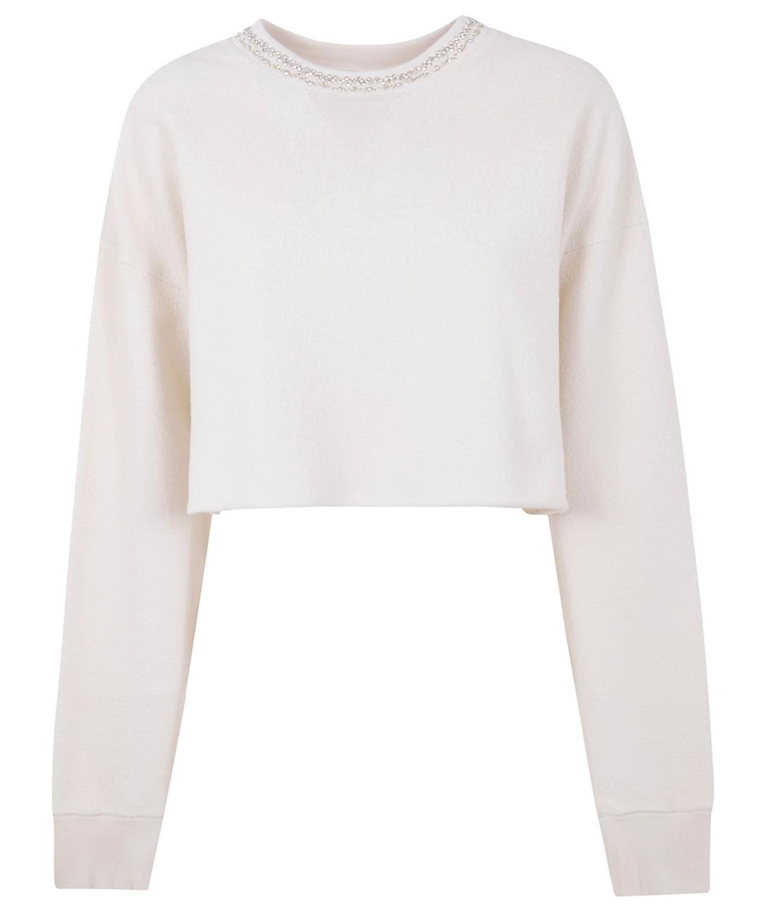 GOLDEN GOOSE DELUXE BRAND Белый хлопковый джемпер / свитер, фото 1