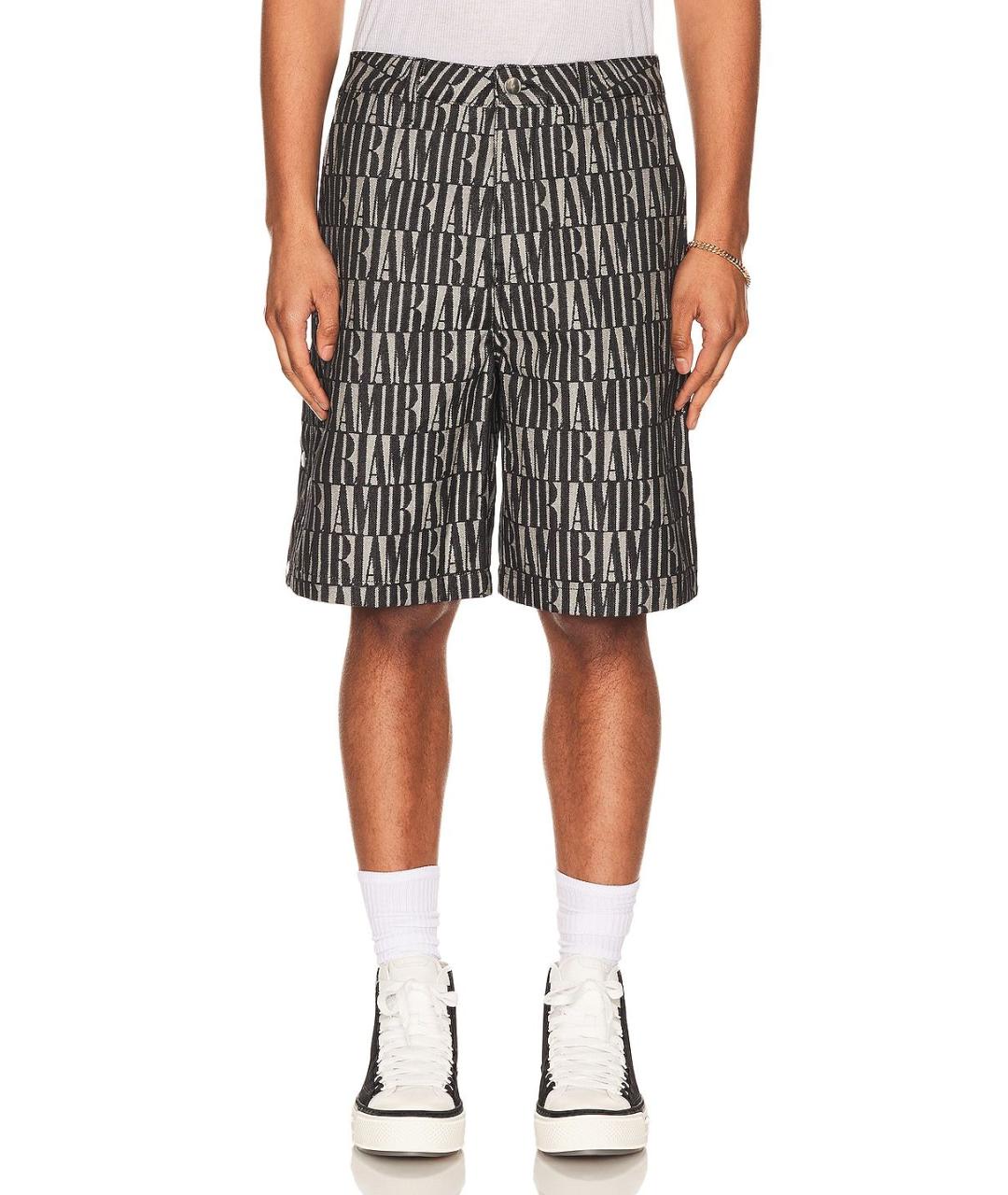 AMIRI Черные хлопковые шорты, фото 3