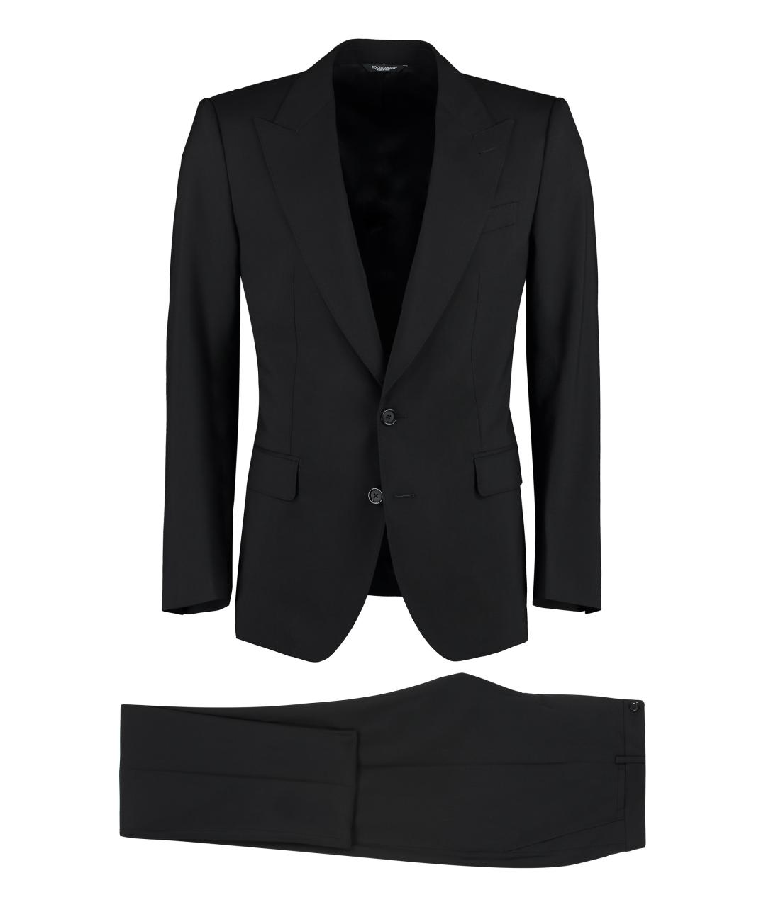 DOLCE&GABBANA Черный классический костюм, фото 1