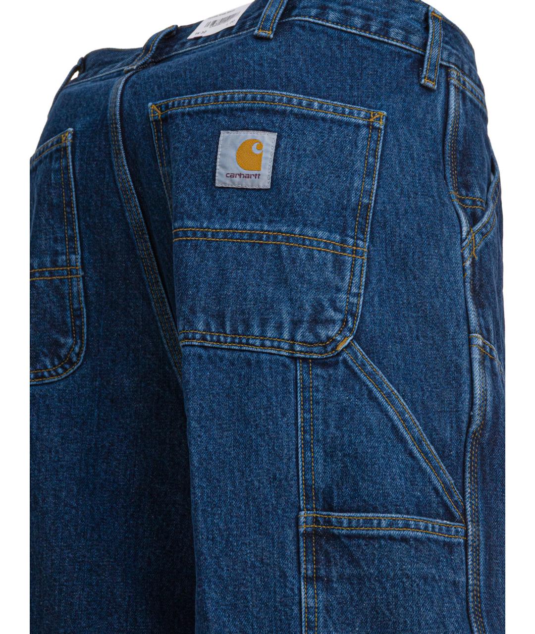 CARHARTT WIP Синие хлопковые шорты, фото 4