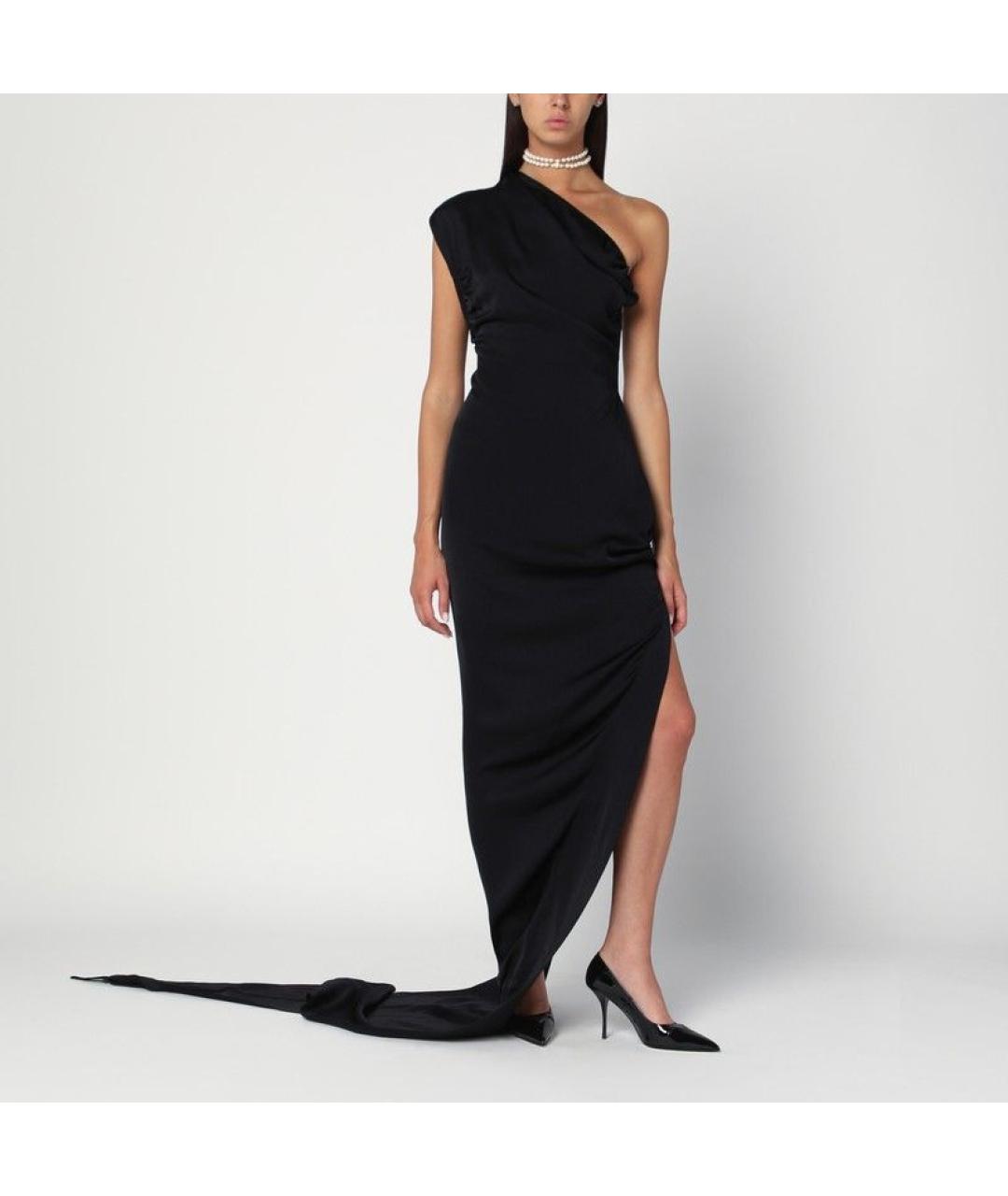 VIVIENNE WESTWOOD Черное вискозное вечернее платье, фото 2